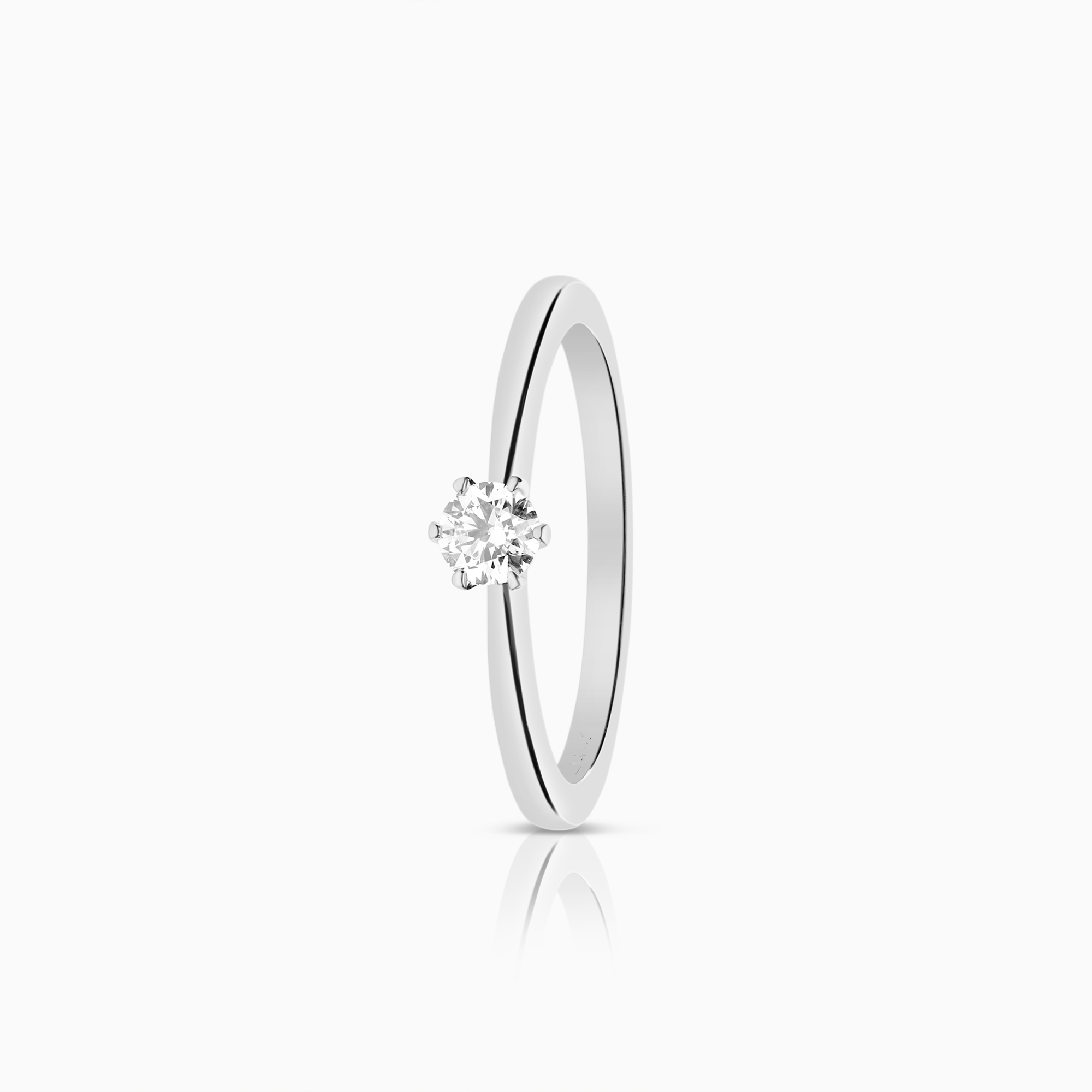 Solitärring 0,20ct 18K vitguld