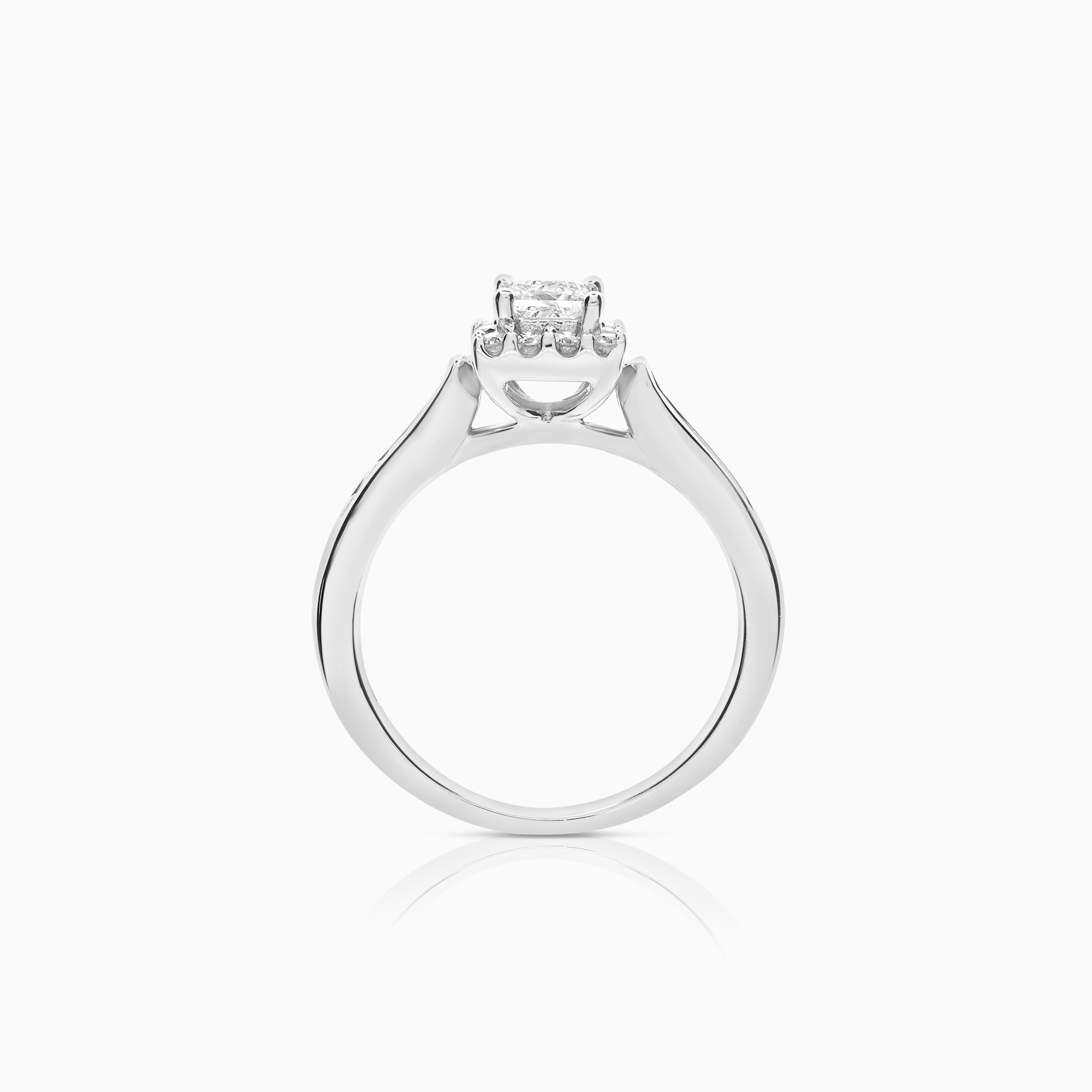 Diamantring princess 0,56ct 18K vitguld