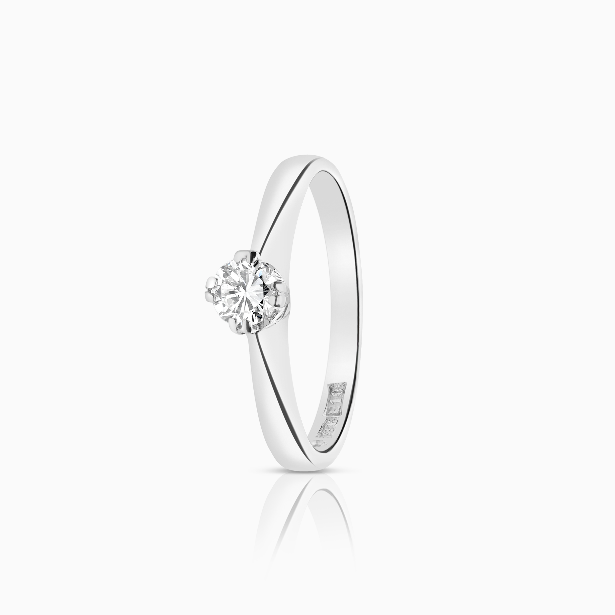 Solitärring 0,26ct 18K vitguld
