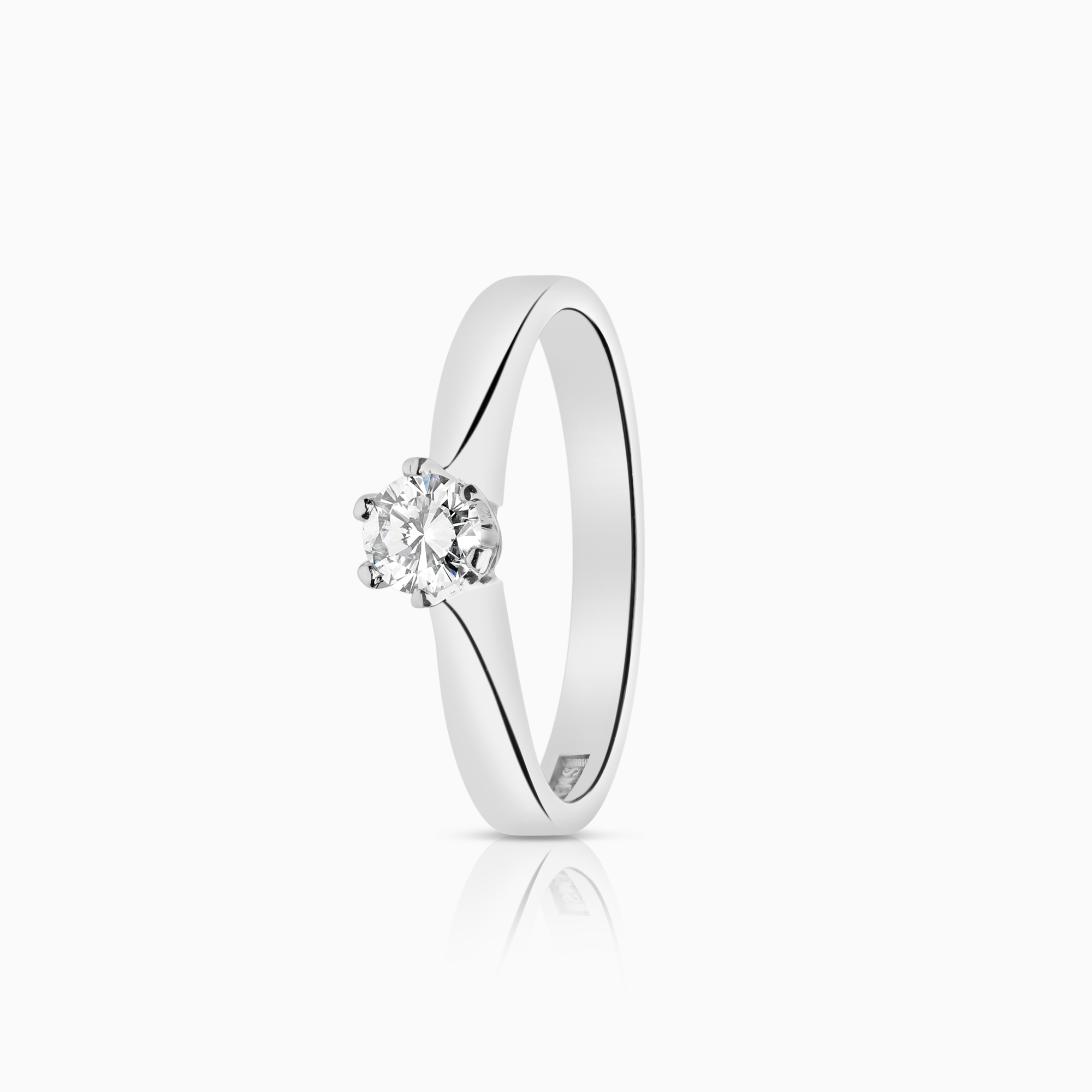 Solitärring 0,25ct 18K vitguld