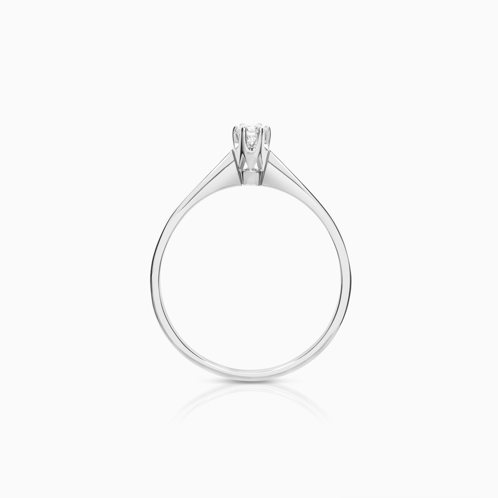 Solitärring 0,13ct 18K vitguld