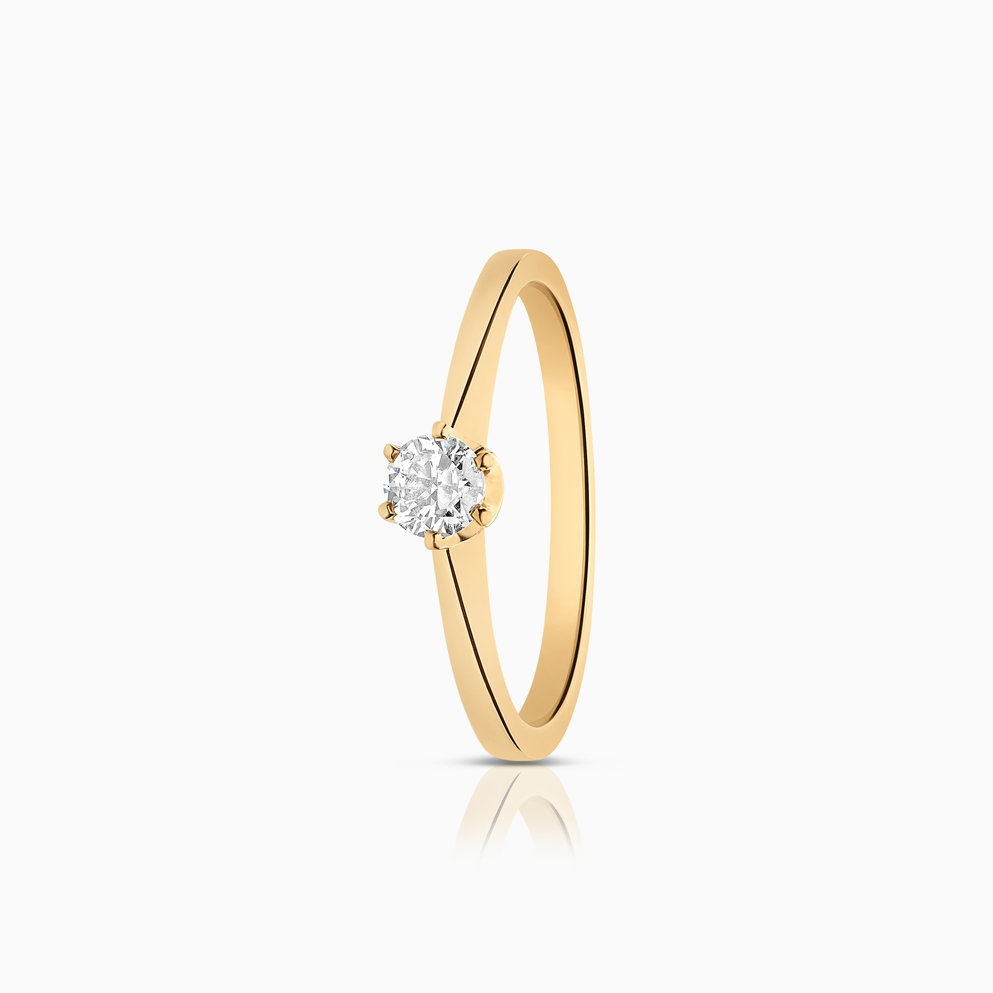 Solitärring 0,25ct 18K guld