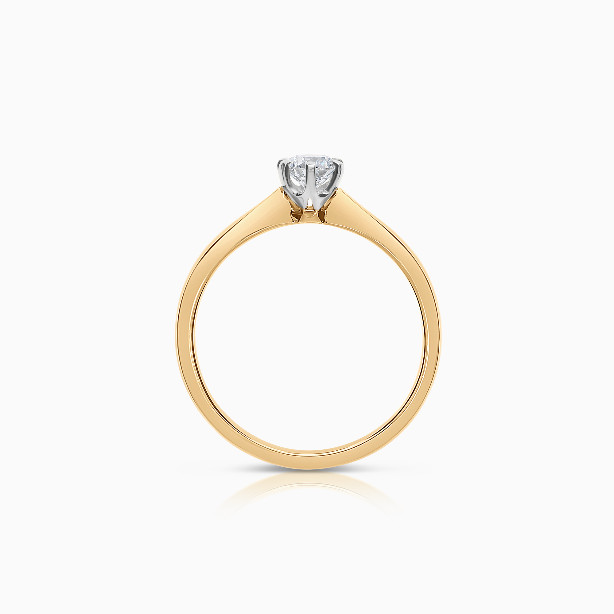Solitaire Ring 0.30ct 18K Gold/White Gold