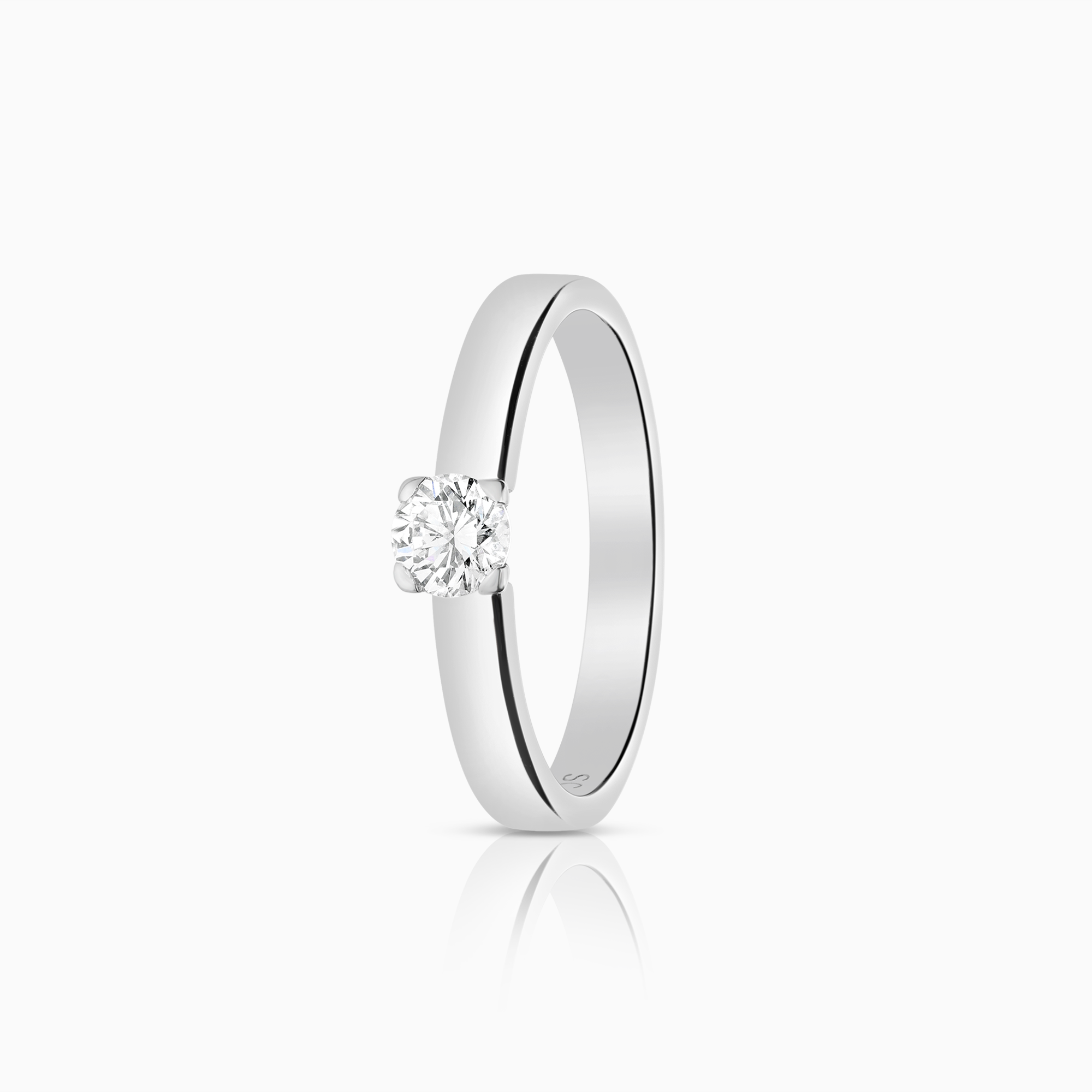 Solitär ring 0,24ct 18K vitguld