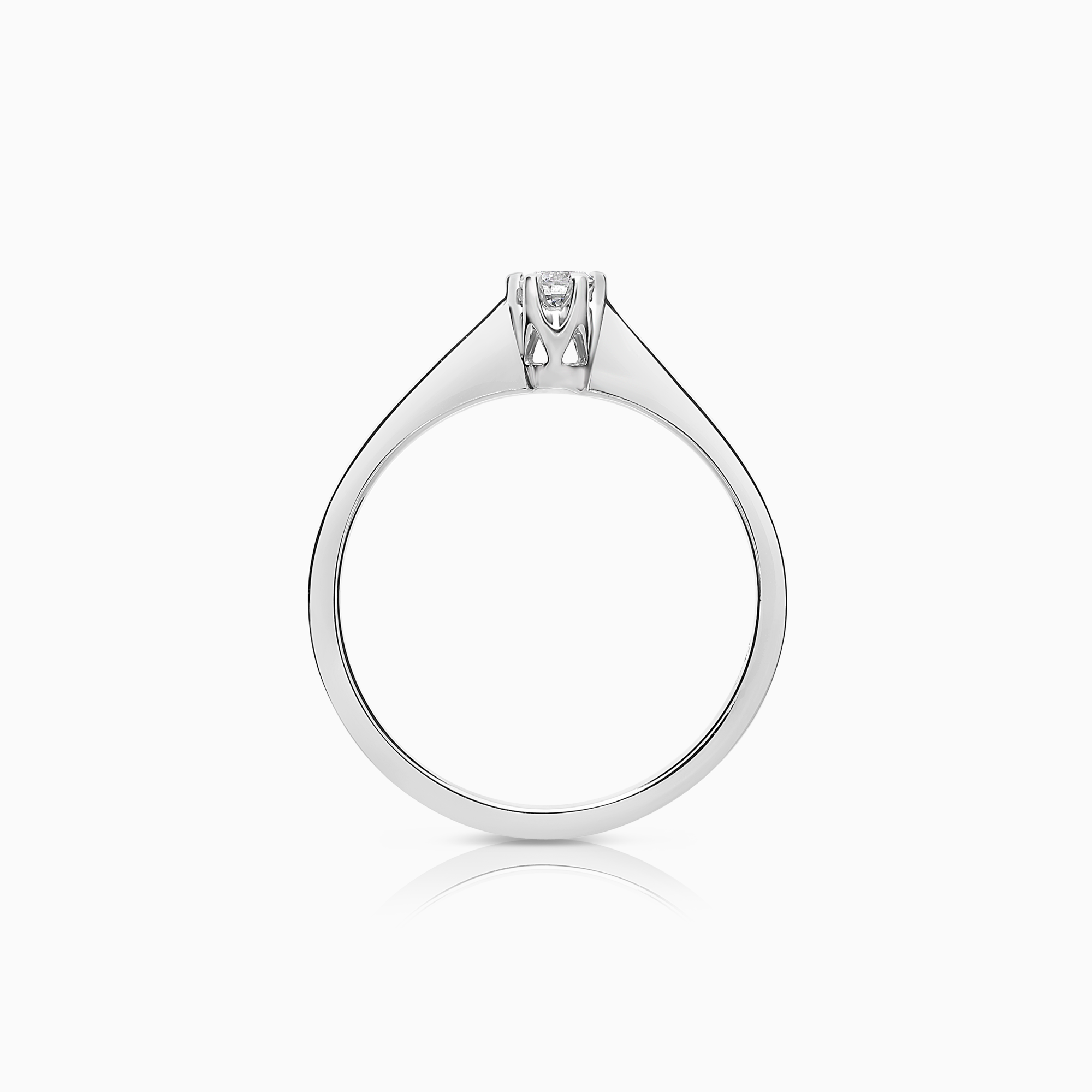 Solitärring 0,10ct 18K vitguld