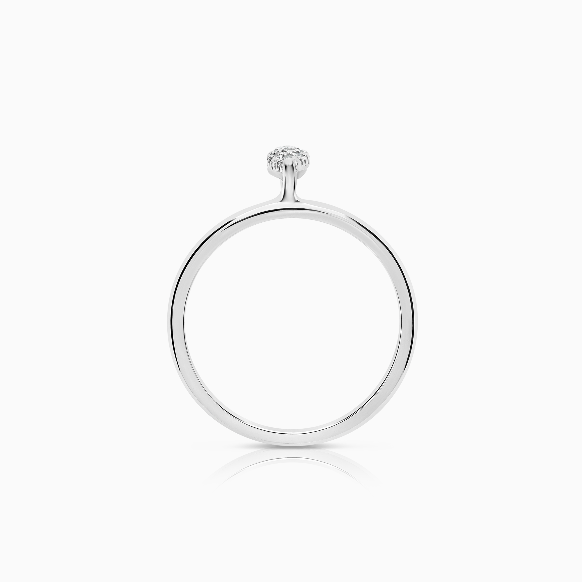 Diamantring 0,07ct 18K vitguld