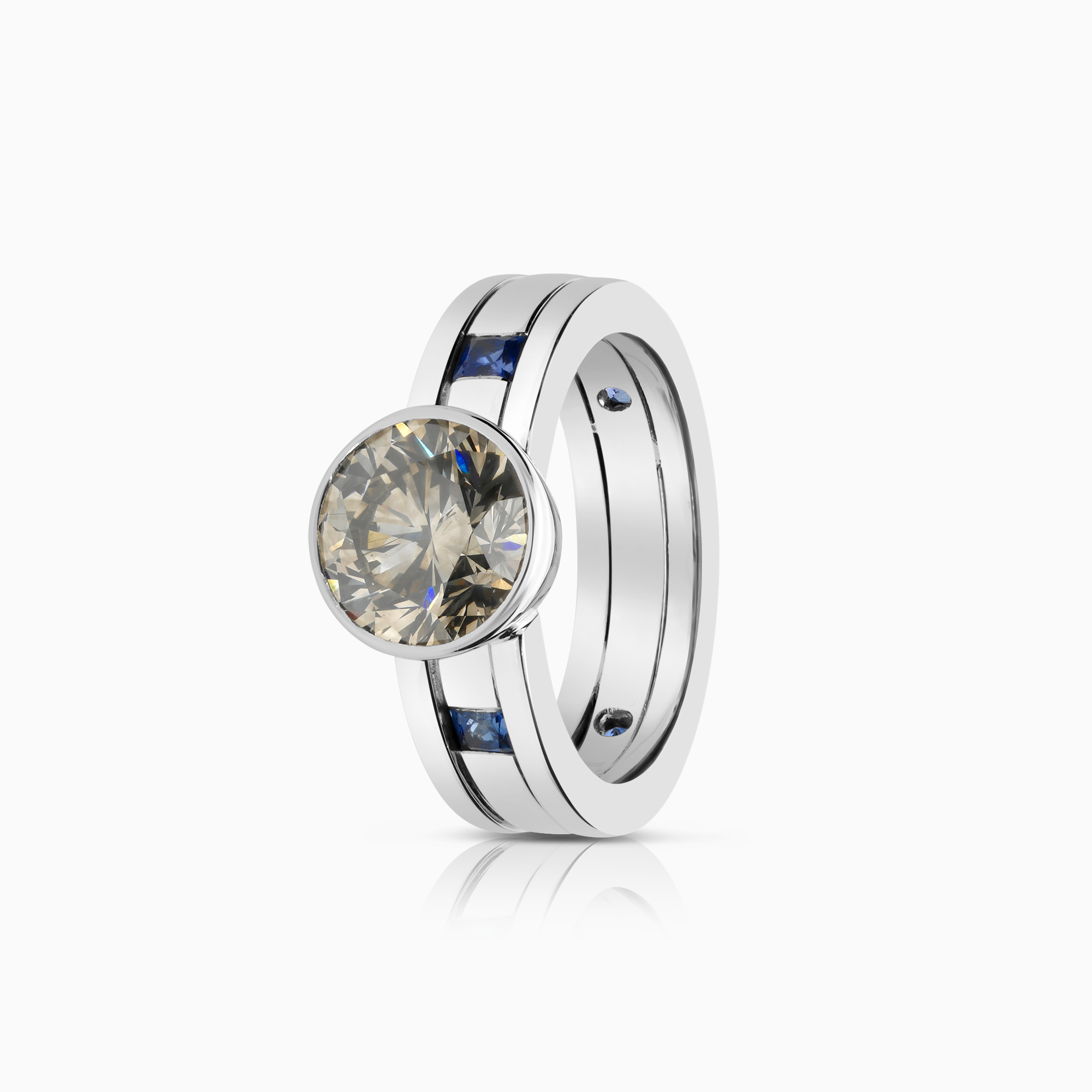 Diamantring 2,60ct 18K vitguld