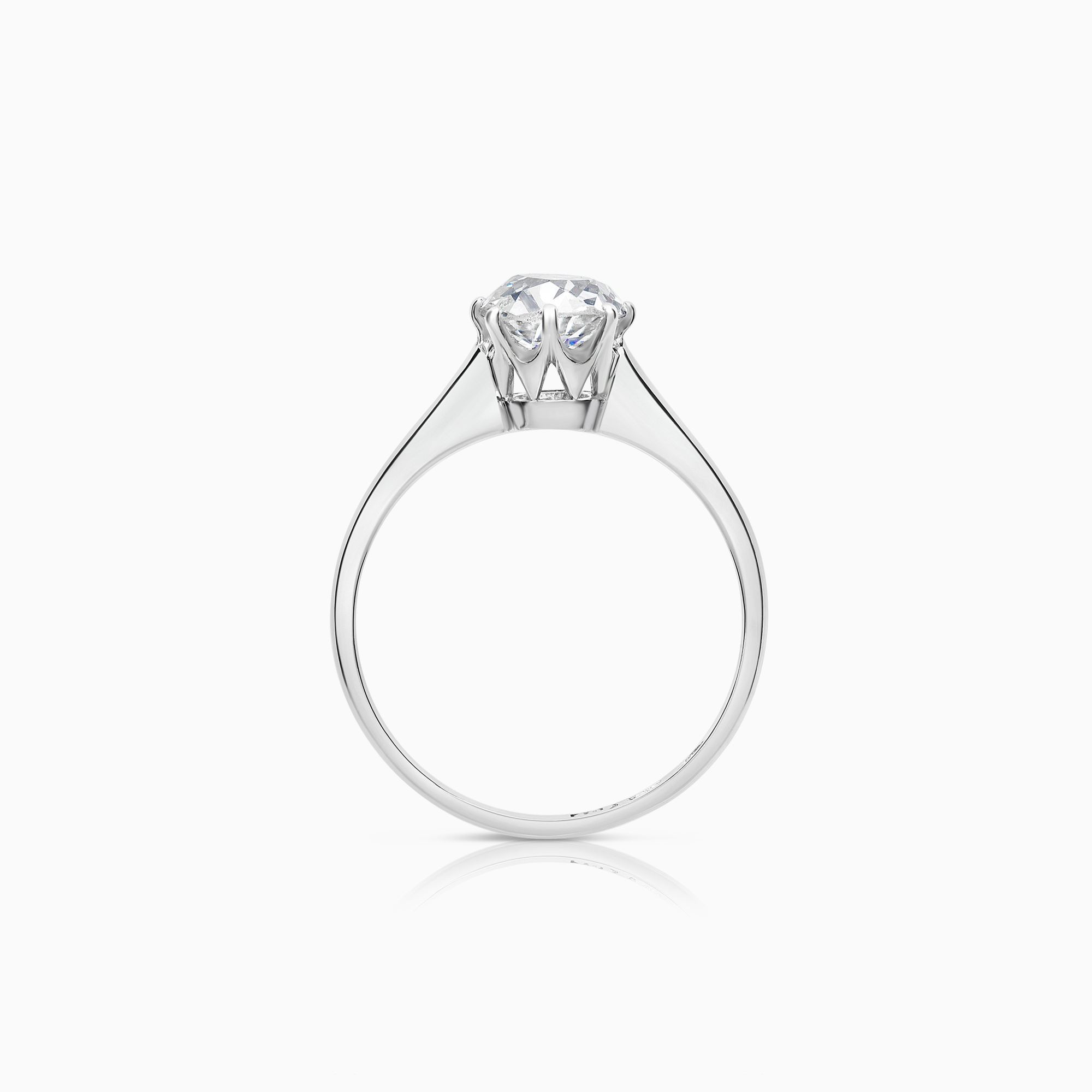 Solitaire ring 1.40ct 18K white gold
