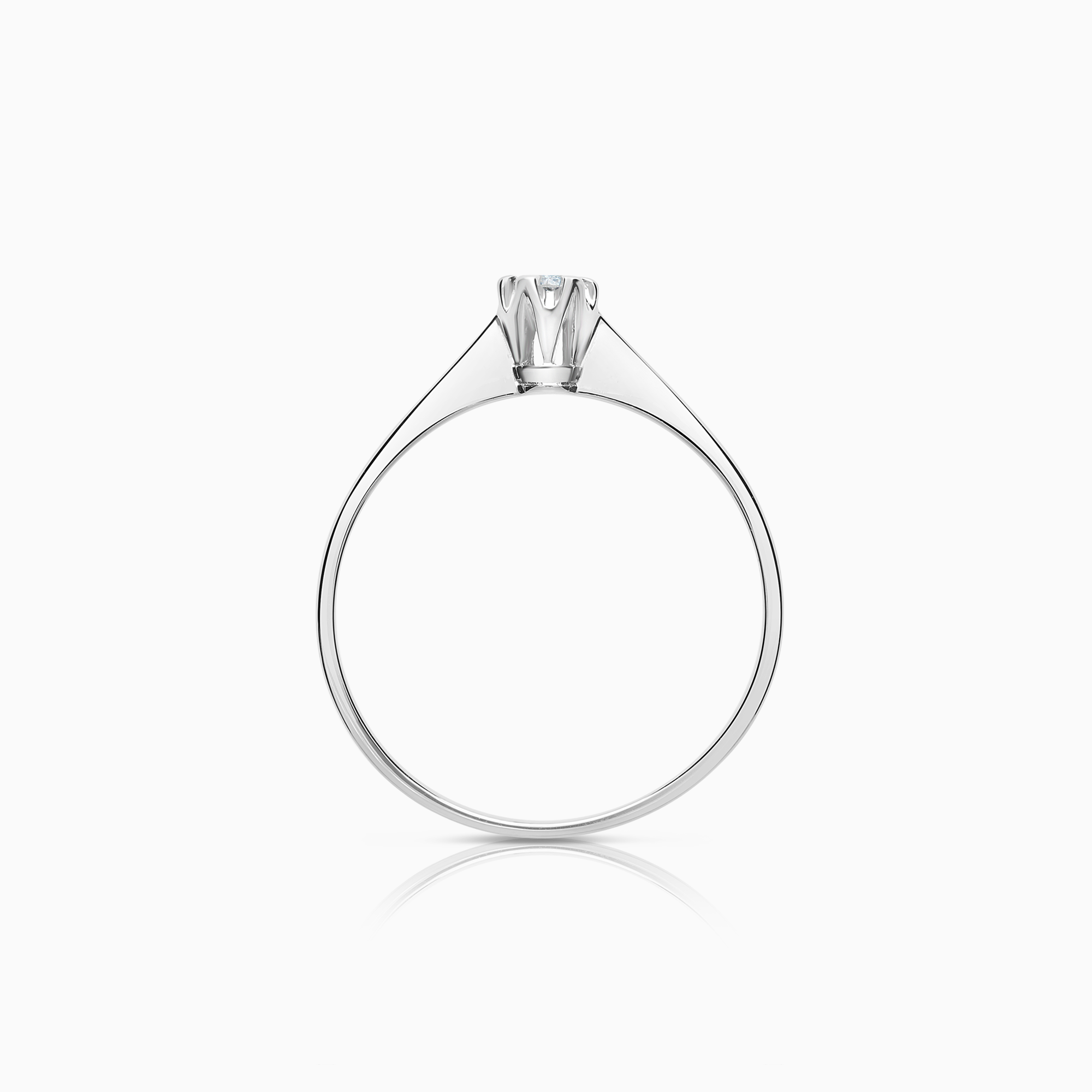 Solitärring 0,10ct 18K vitguld