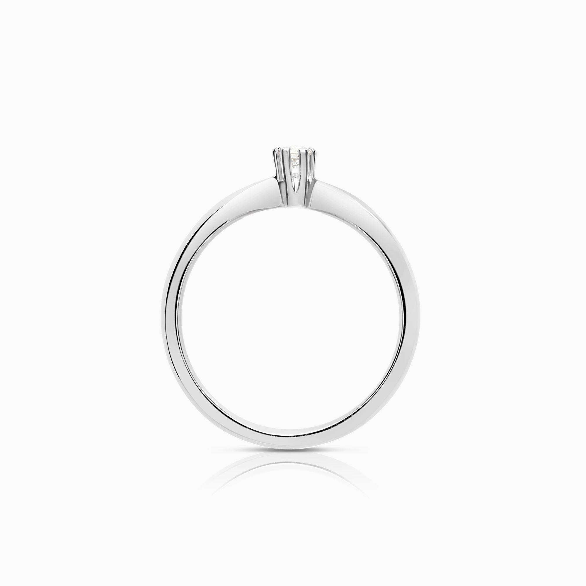 Solitärring 0,07ct 18K vitguld