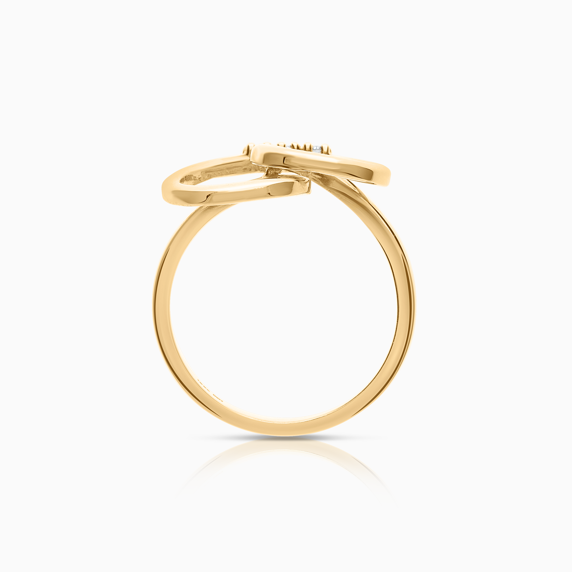 Diamantring 0,04ct 18K guld