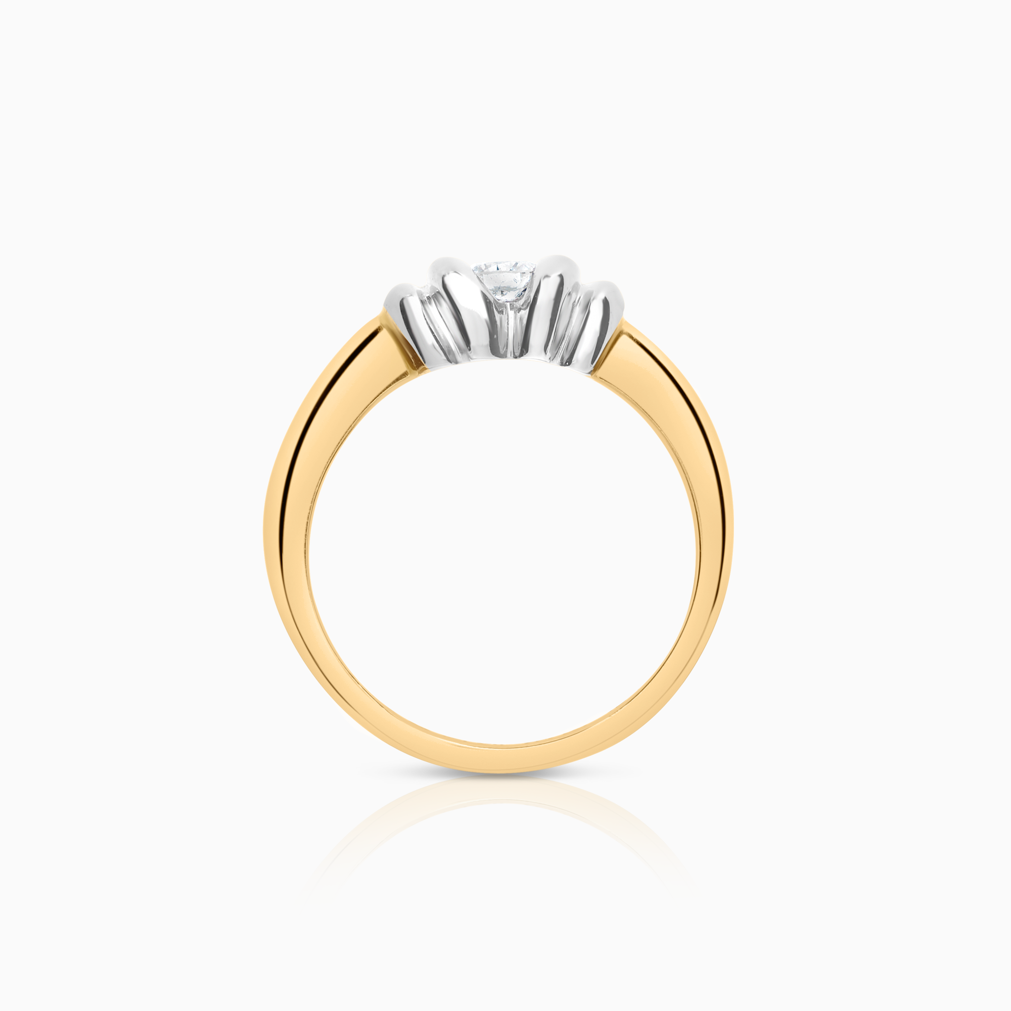 Diamantring 0,16ct 18K guld/vitguld