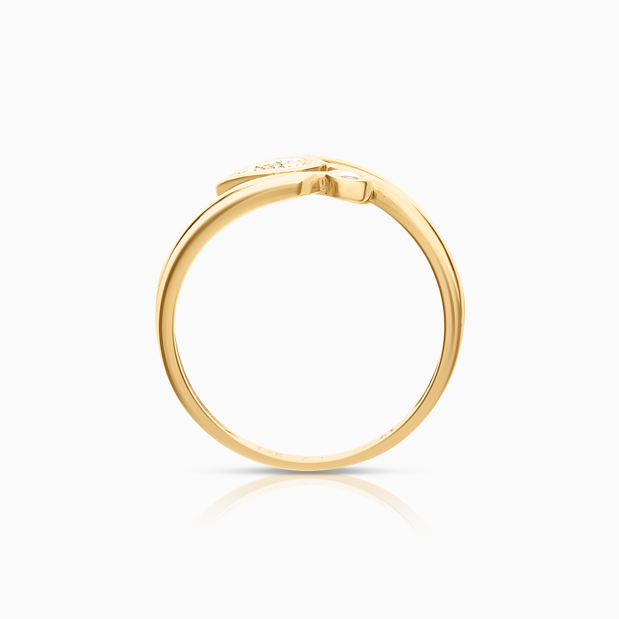 Diamantring 0,01ct 18K guld