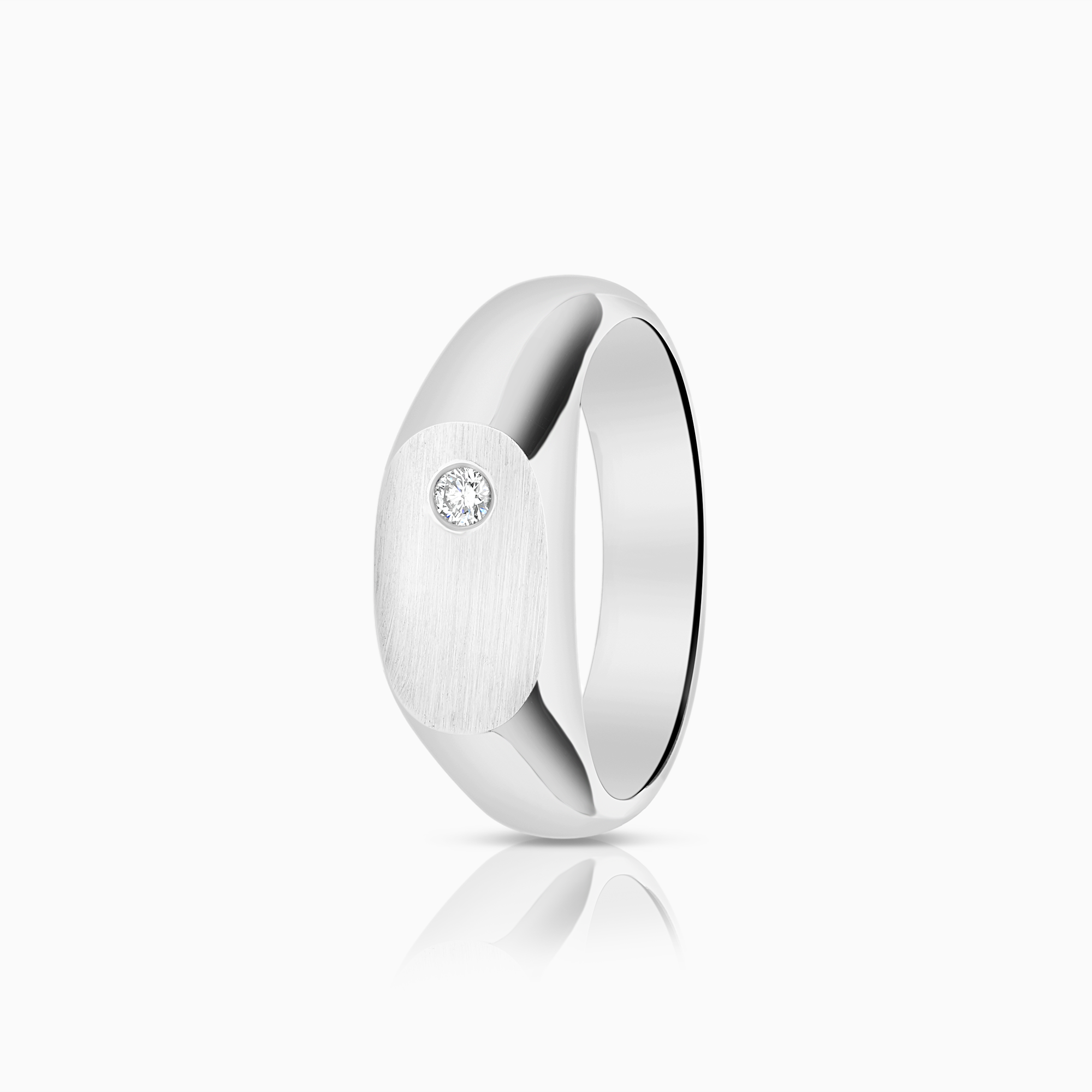 Diamantring 0,03ct 18K vitguld