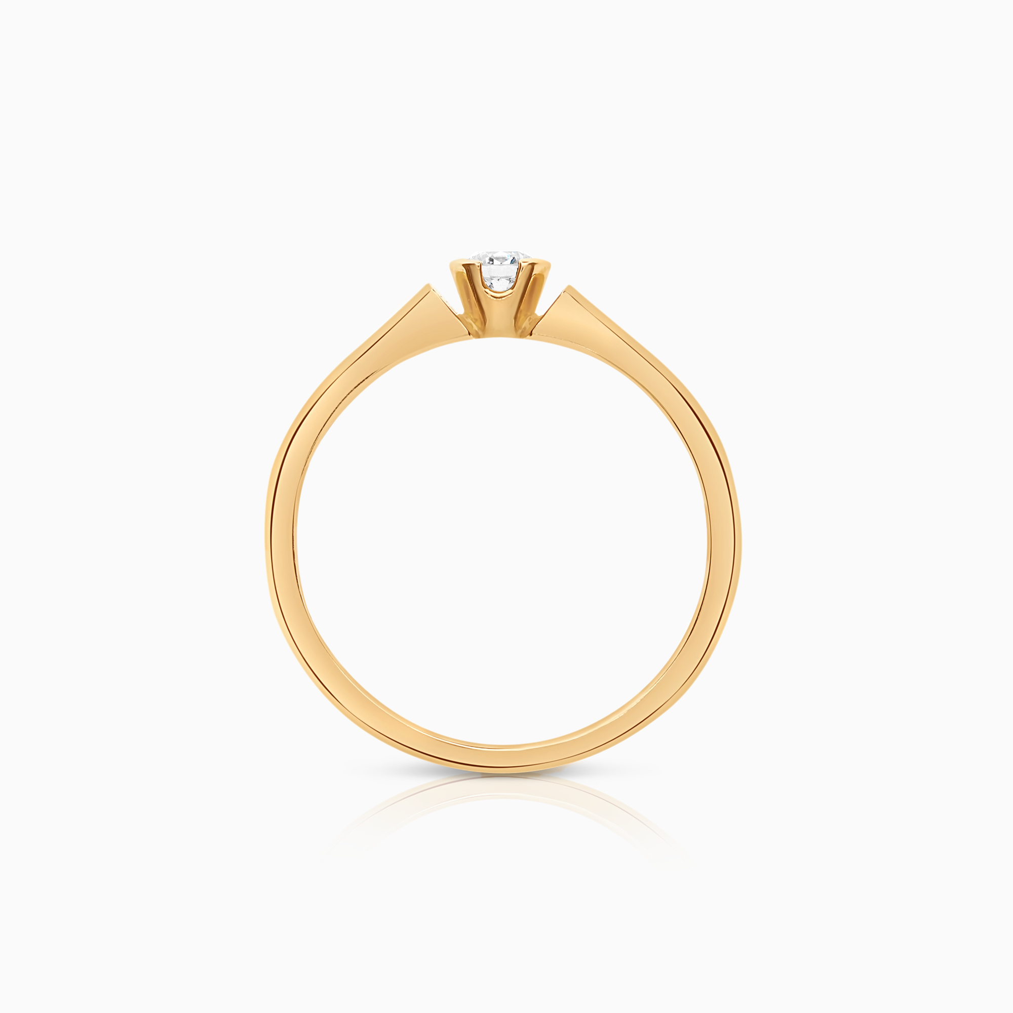 Solitärring 0,16ct 18K guld