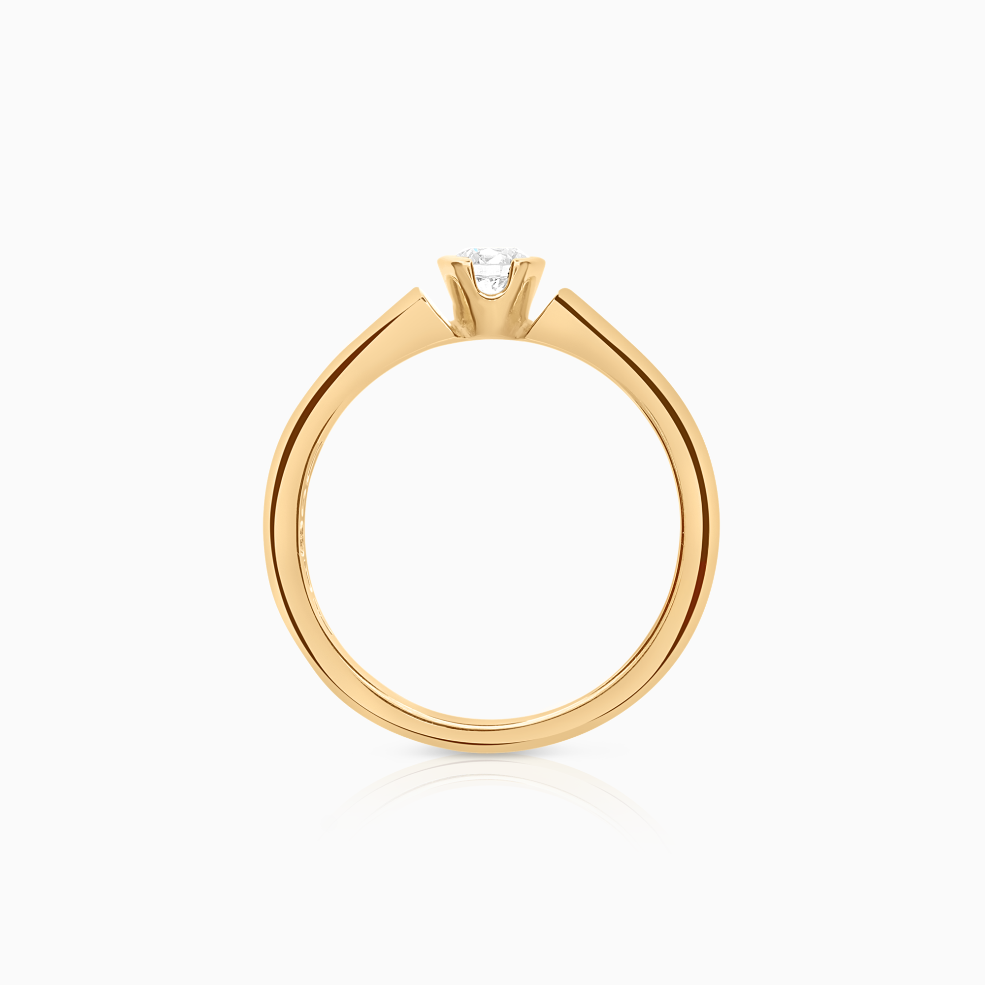 Solitaire ring 0.27ct 18K gold