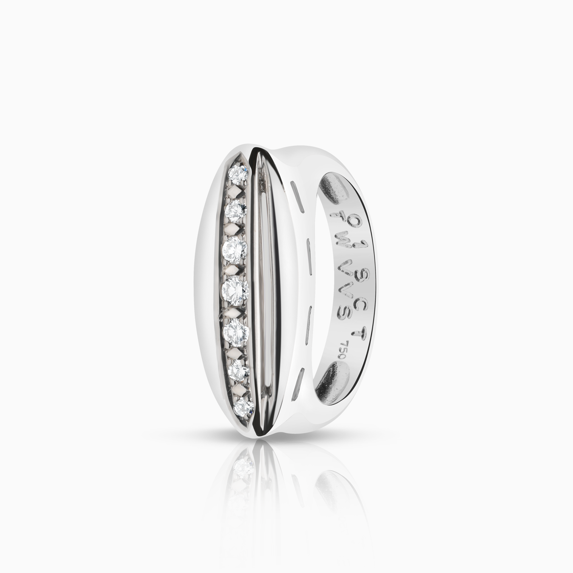 Diamantring 0,18ct 18K vitguld