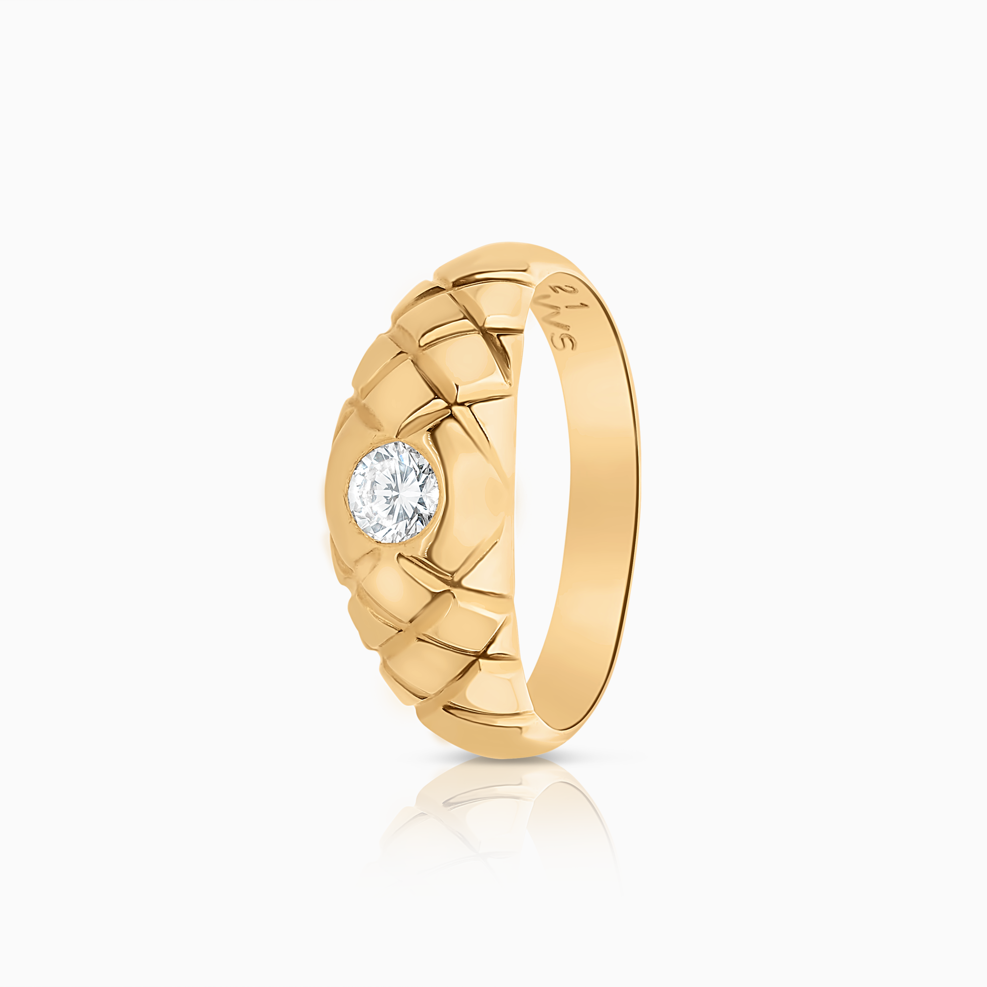 Diamantring 0,21ct 18K guld