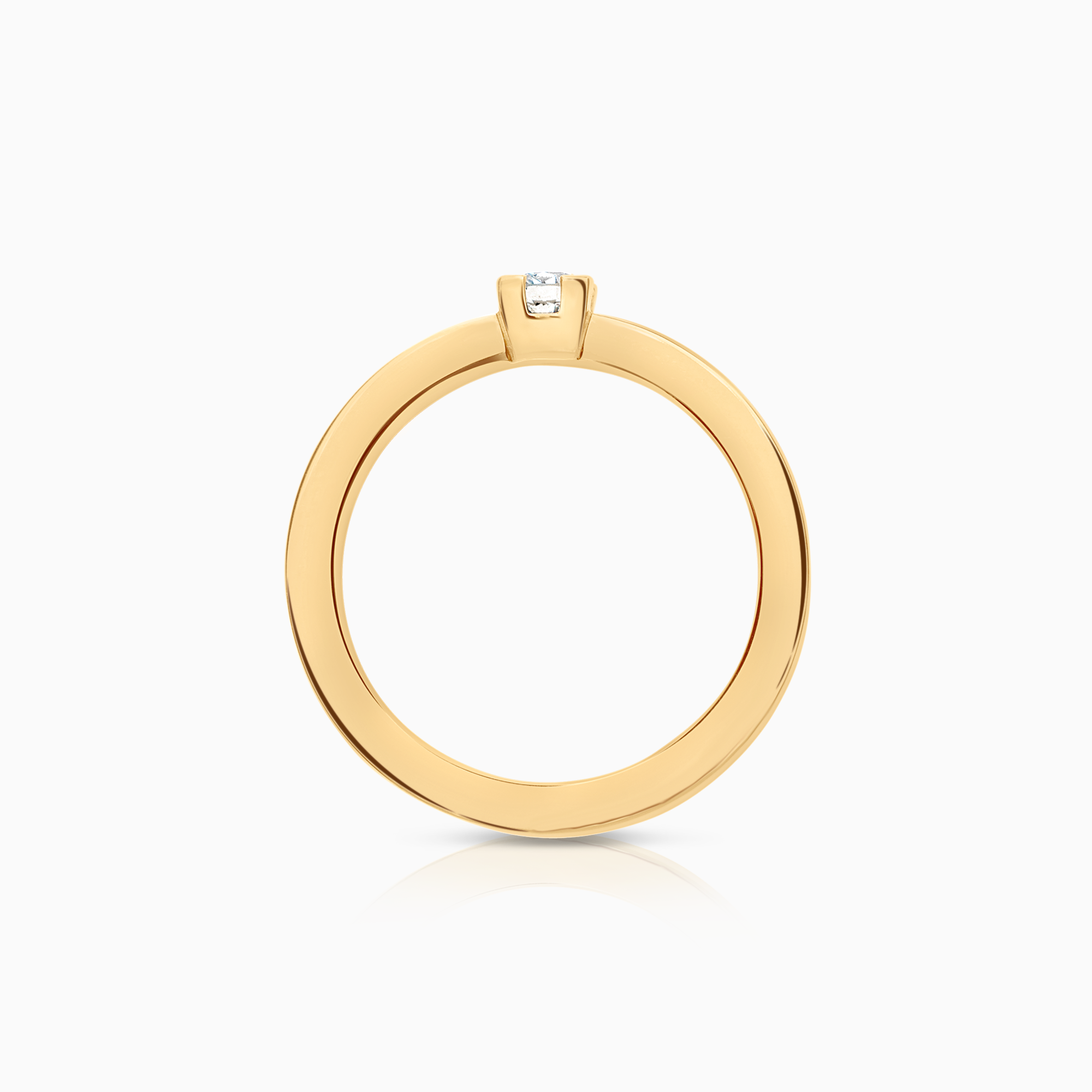 Solitärring 0,14ct 18K guld