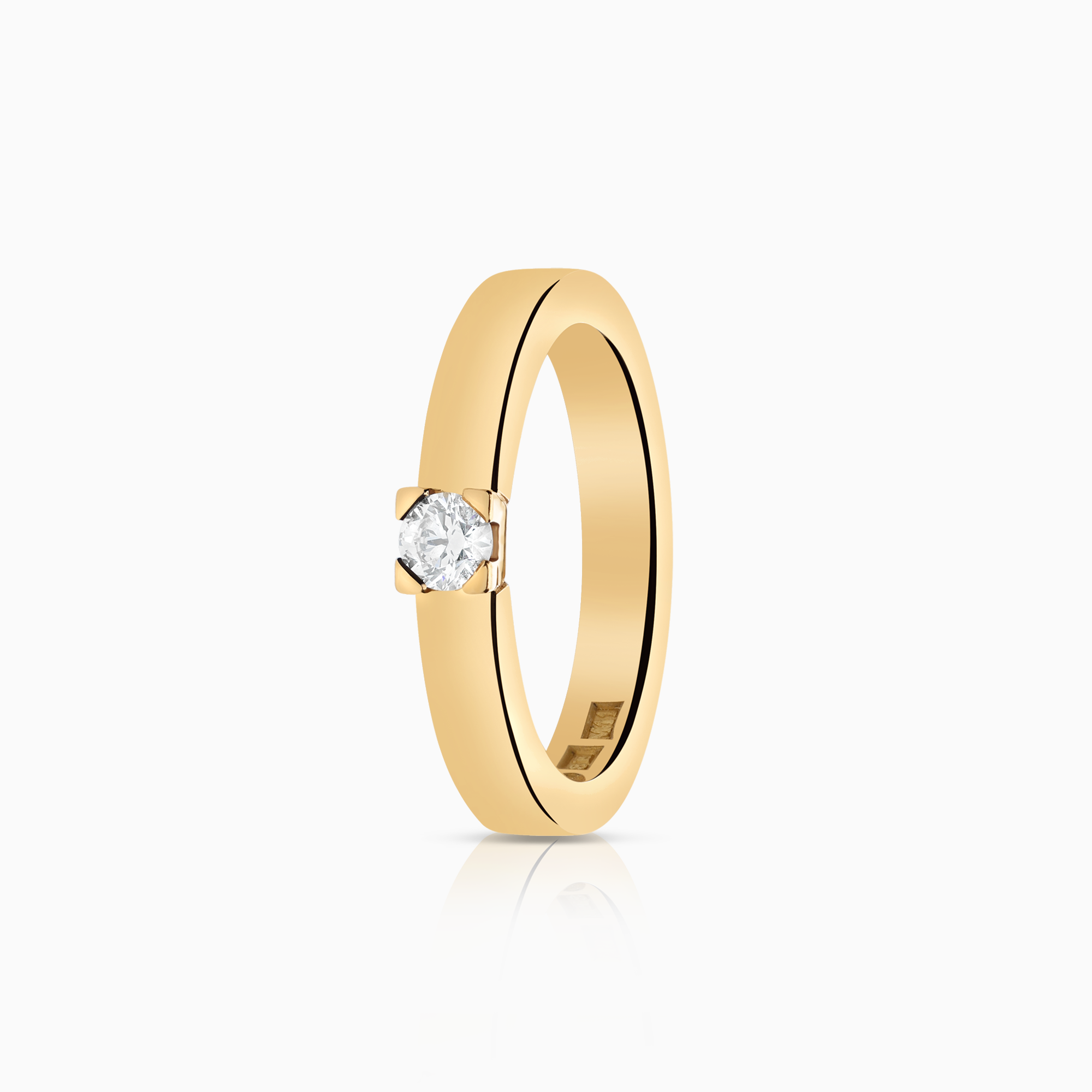 Solitärring 0,14ct 18K guld