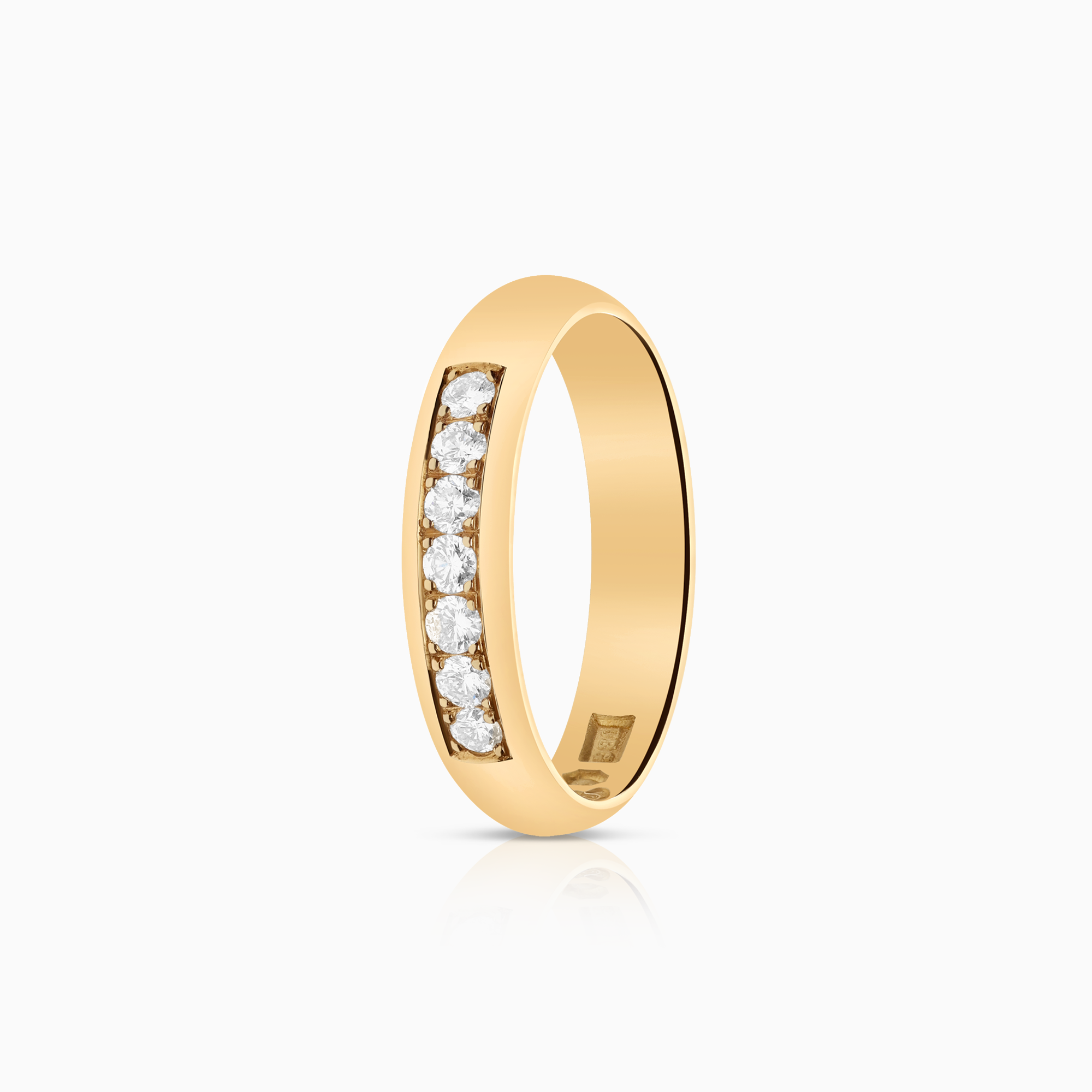 Alliansring 0,21ct 18K guld