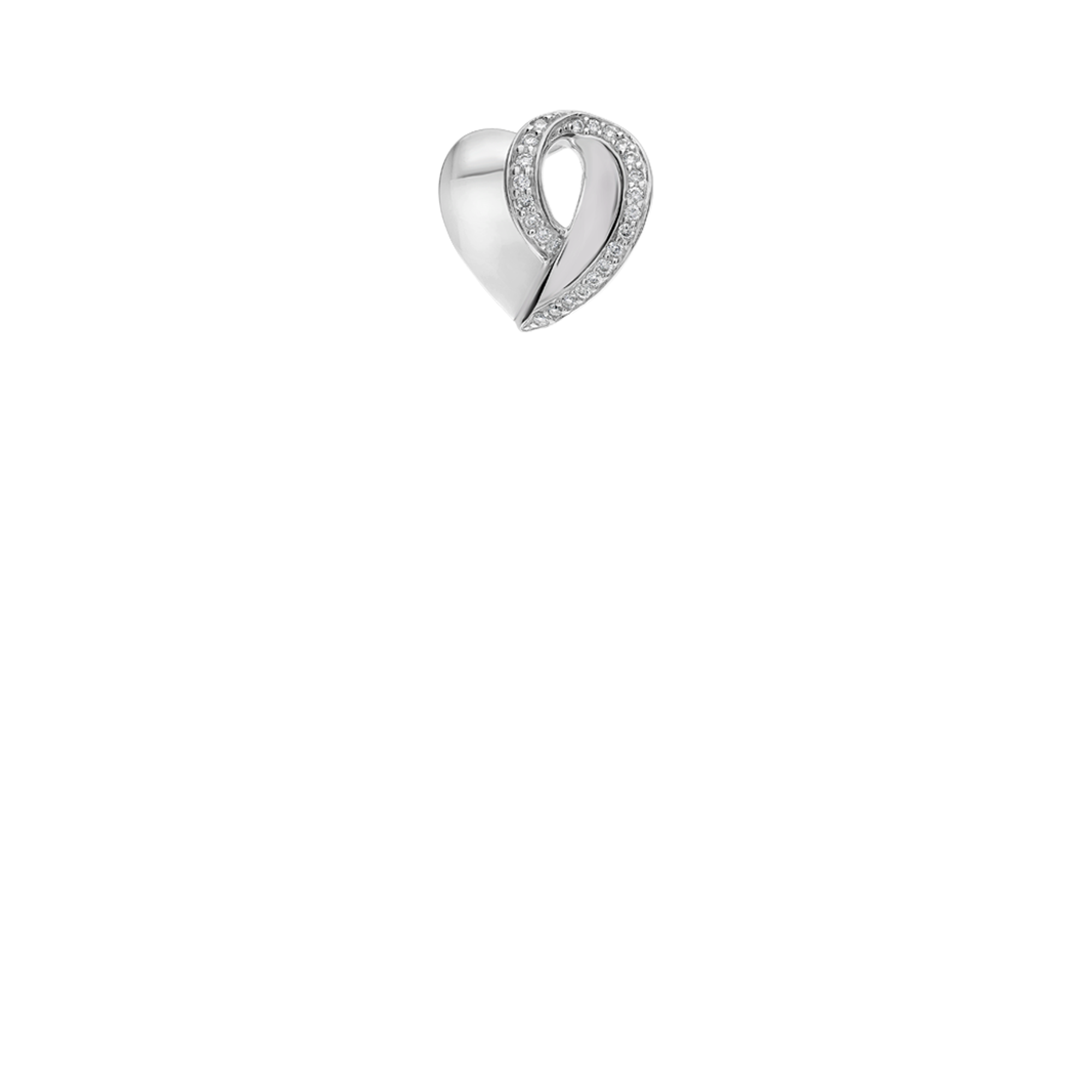 Hjärthänge diamanter 0,10ct 18K vitguld