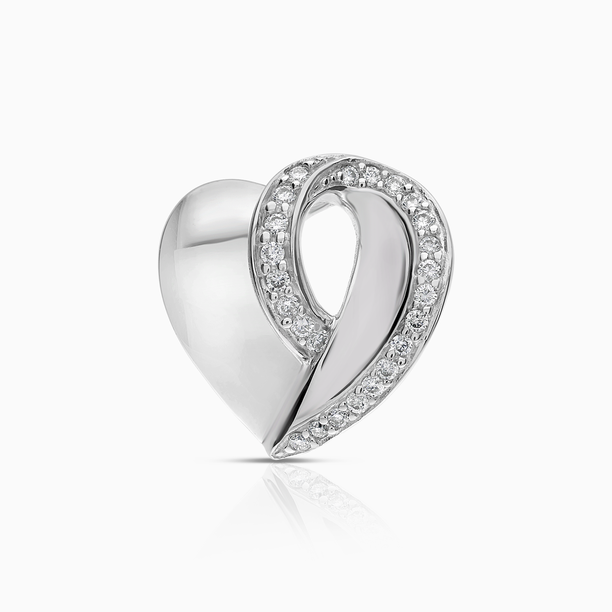 Hjärthänge diamanter 0,10ct 18K vitguld