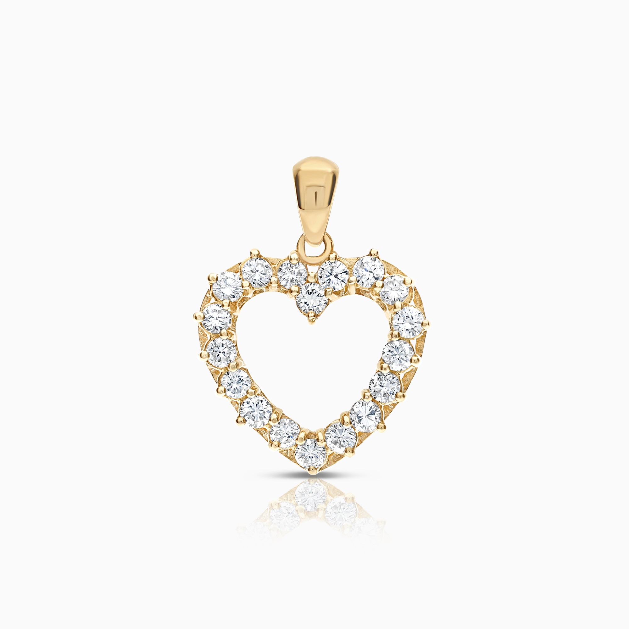 Hjärthänge diamanter 0,80ct 18K guld