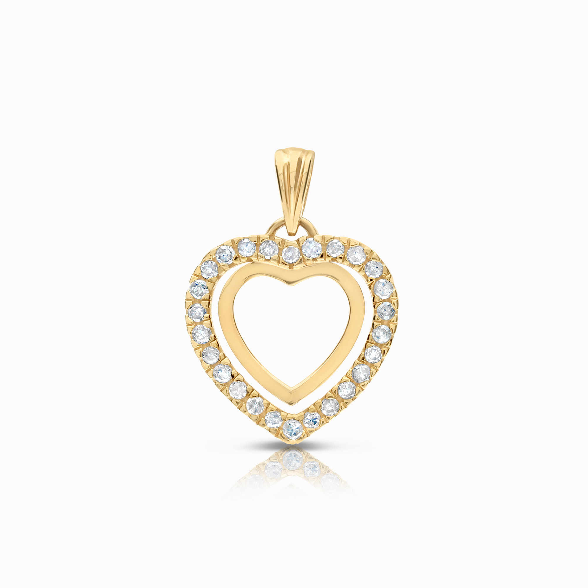 Hjärthänge diamanter 0,25ct 18K guld