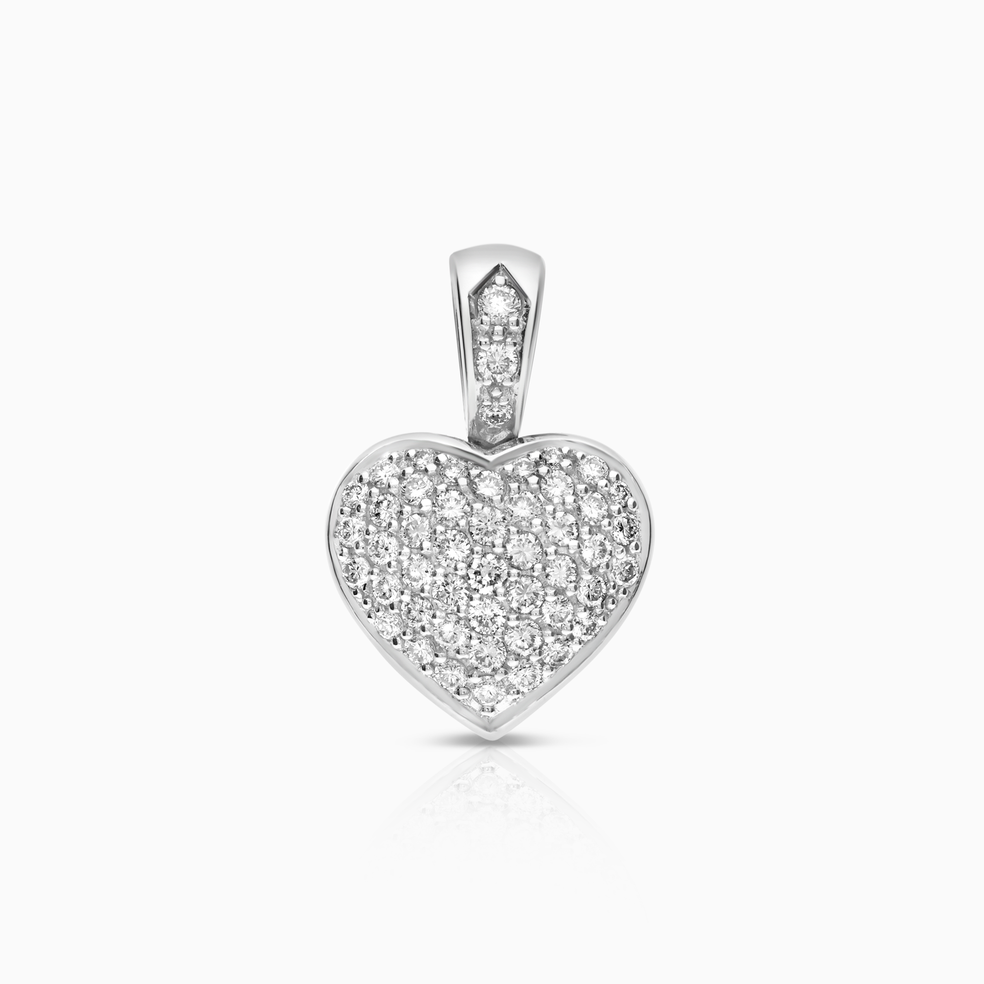 Diamanthänge hjärta 0,50ct 18K vitguld