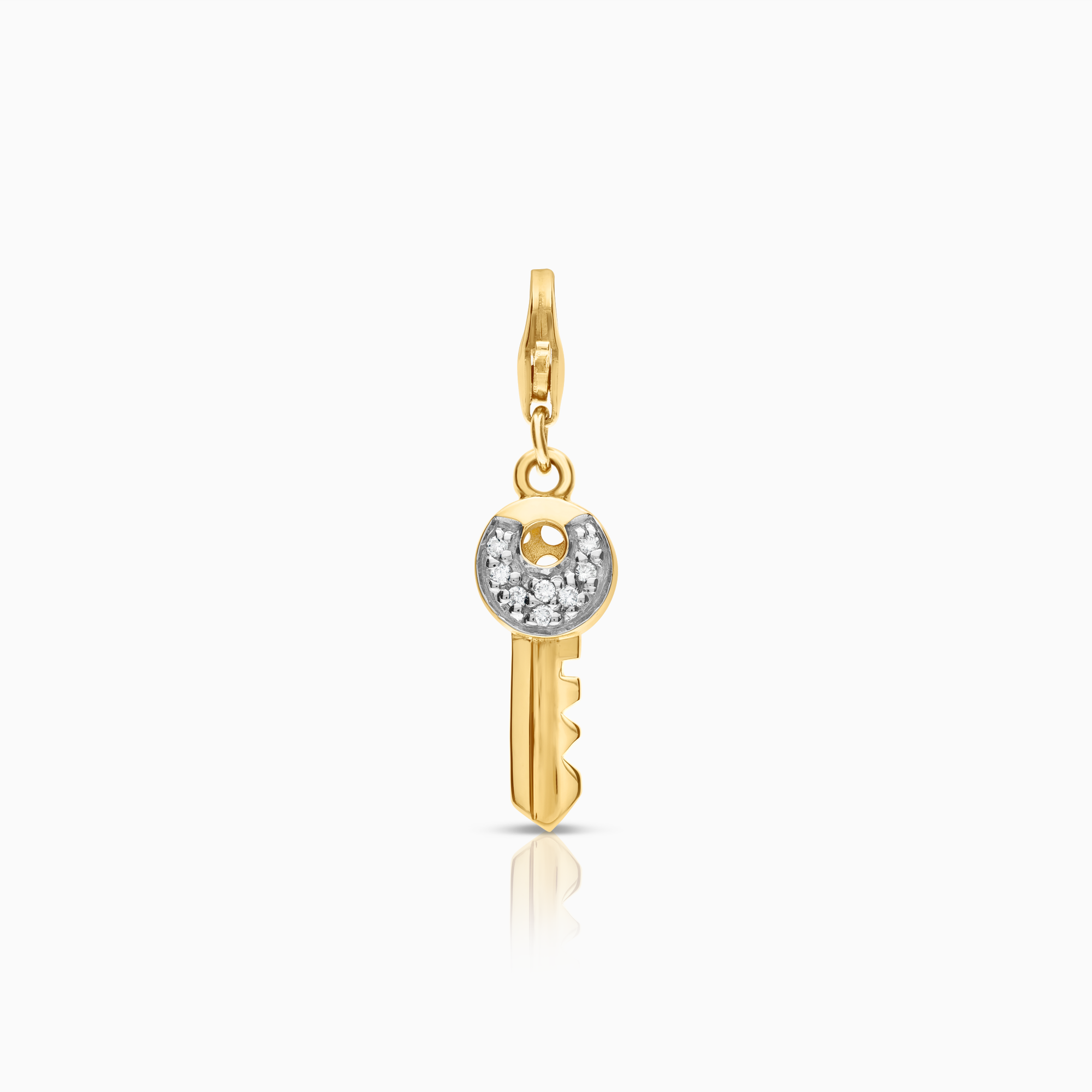 Diamanthänge nyckel 0,06ct 18K guld