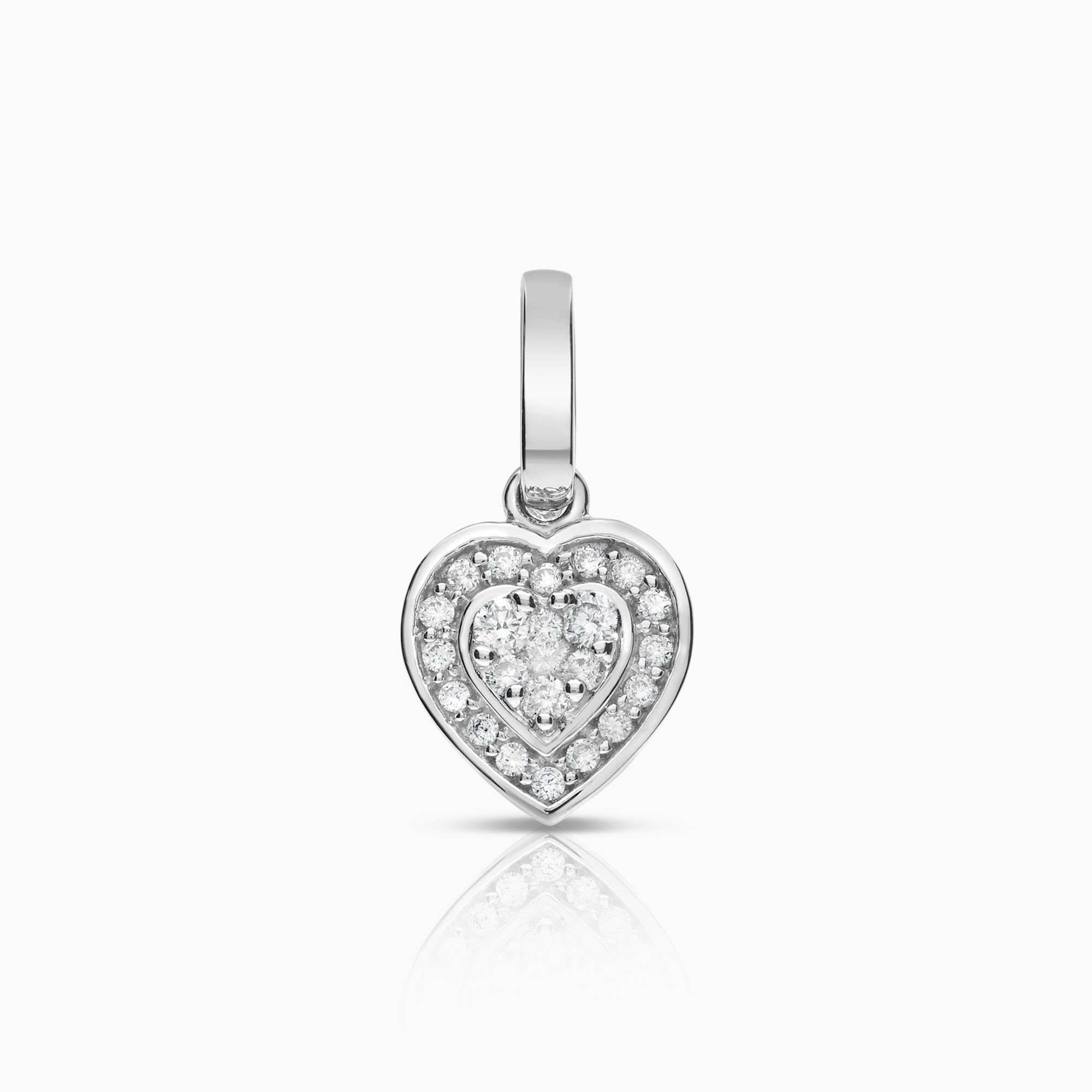 Diamanthänge hjärta 0,25ct 18K vitguld
