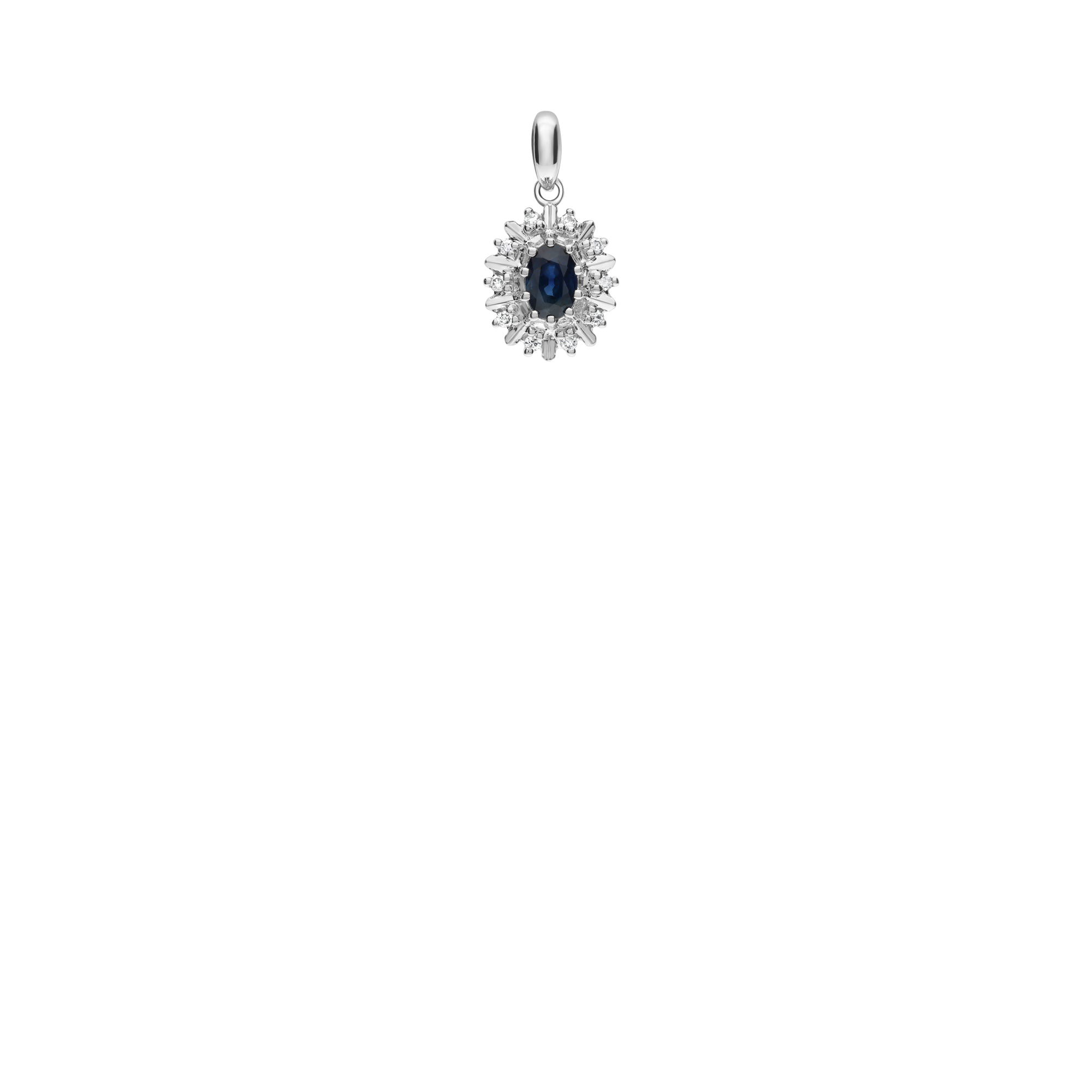 Diamanthänge 0,10ct 18K vitguld