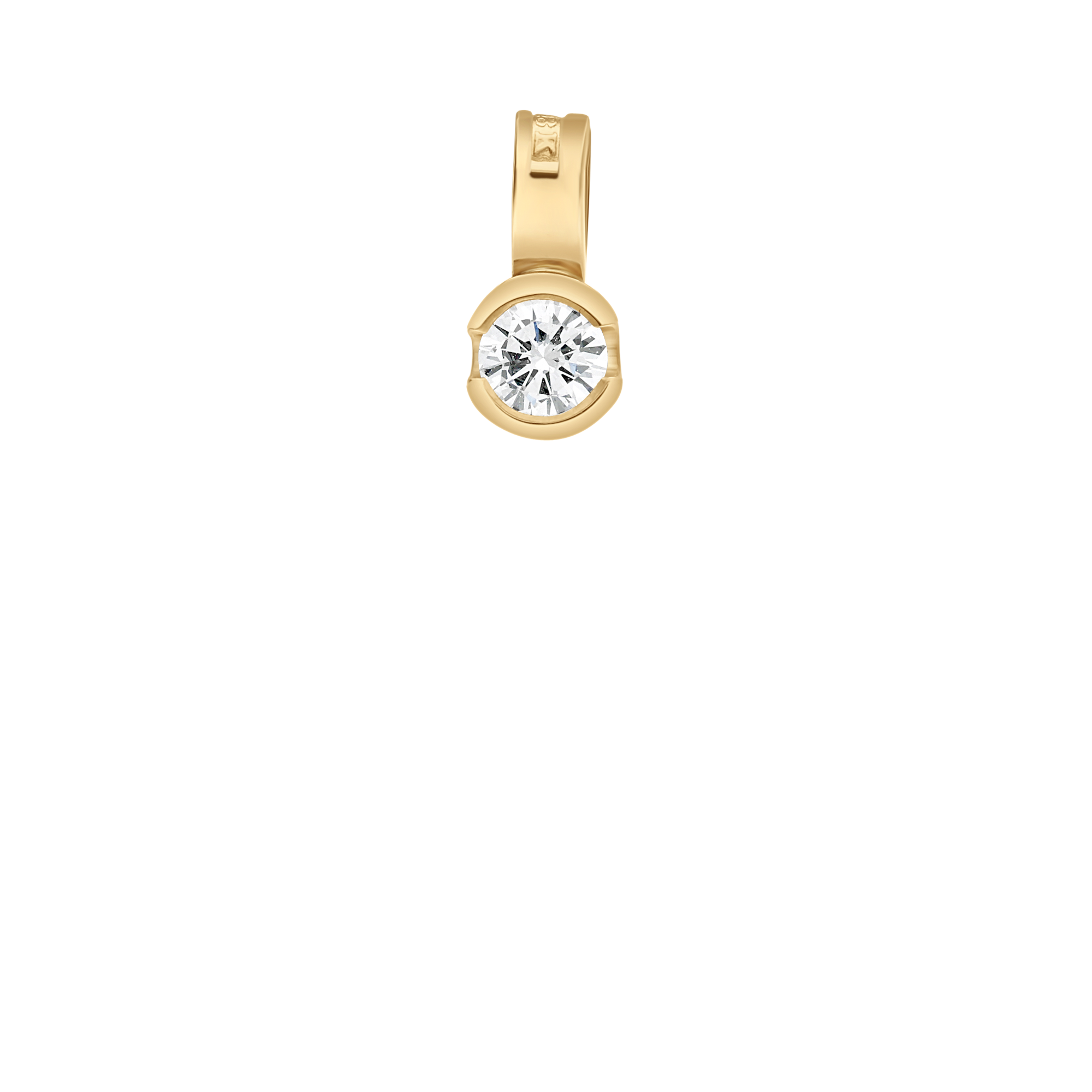 Solitärhänge 0,15ct 18K guld