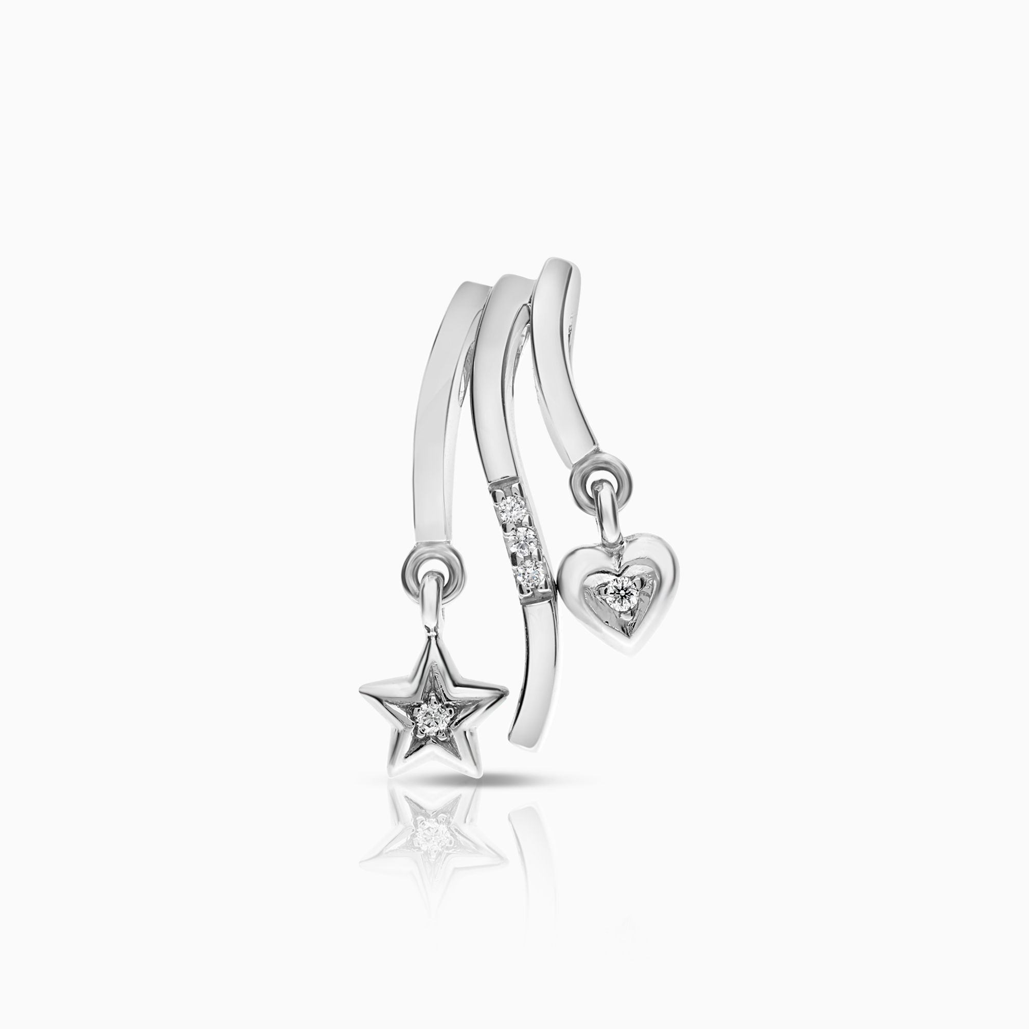 Diamanthänge 0,04ct 18K vitguld