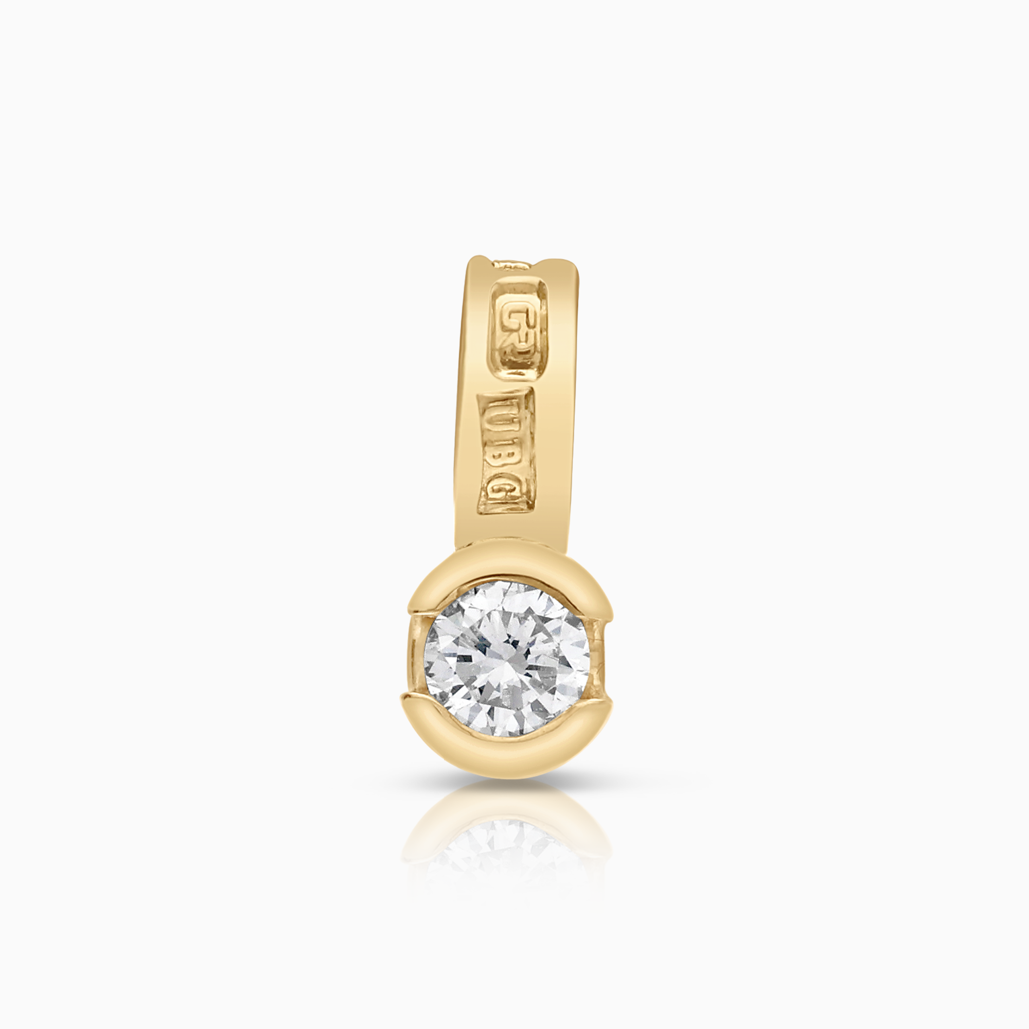 Solitärhänge 0,08ct 18K guld