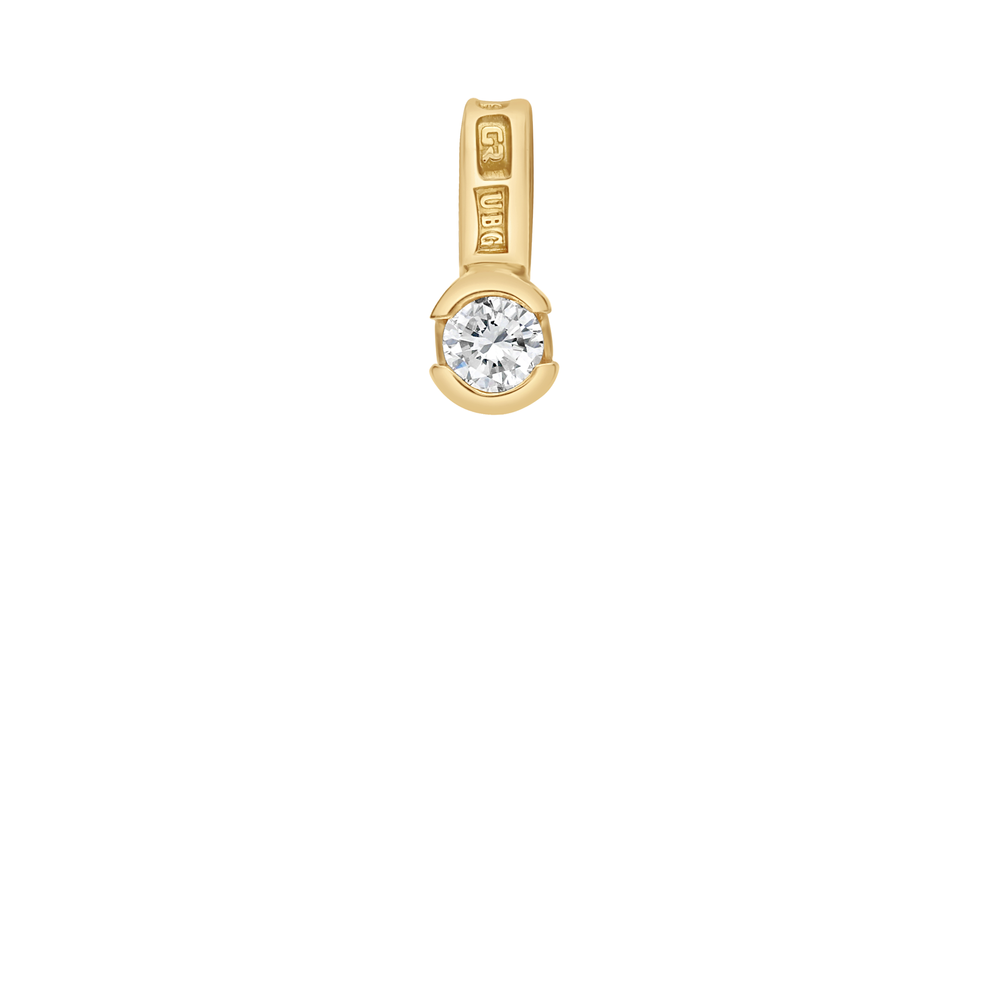 Solitärhänge 0,08ct 18K guld