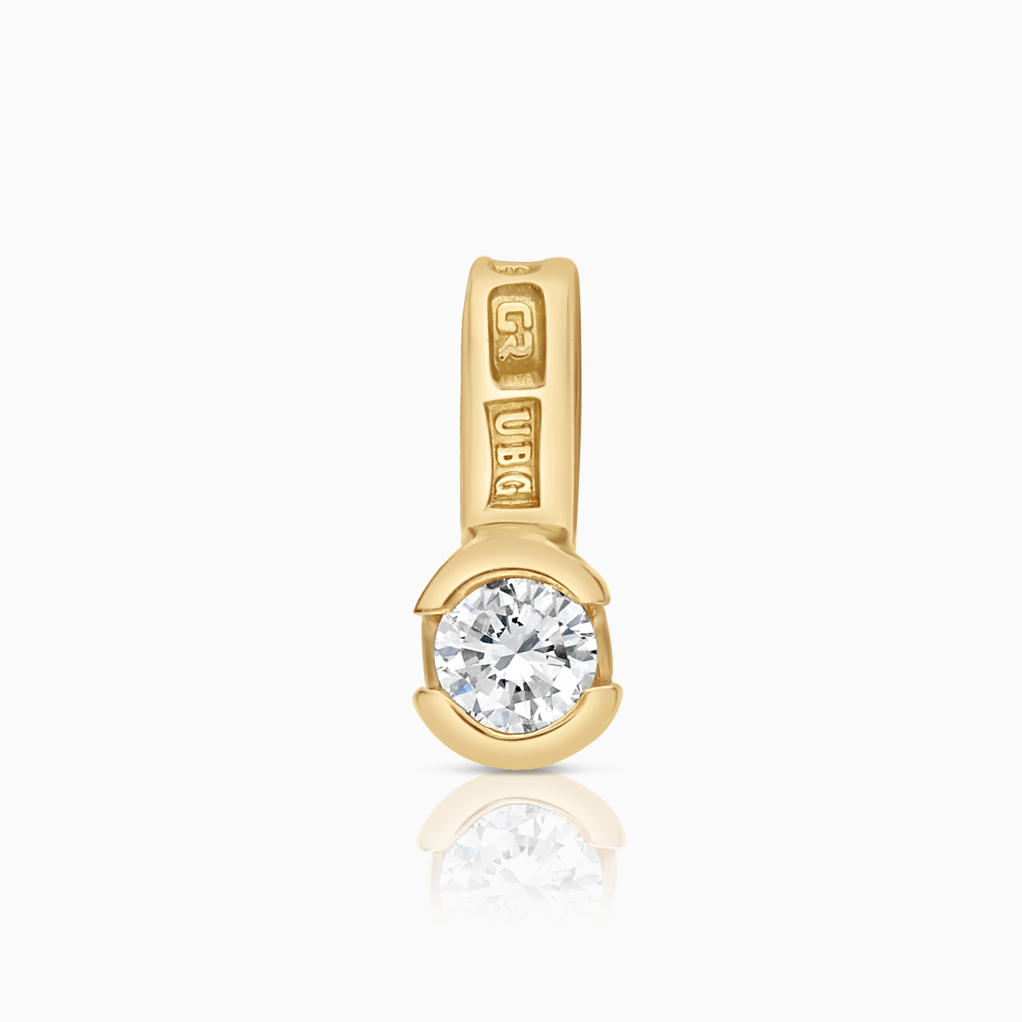Solitärhänge 0,08ct 18K guld