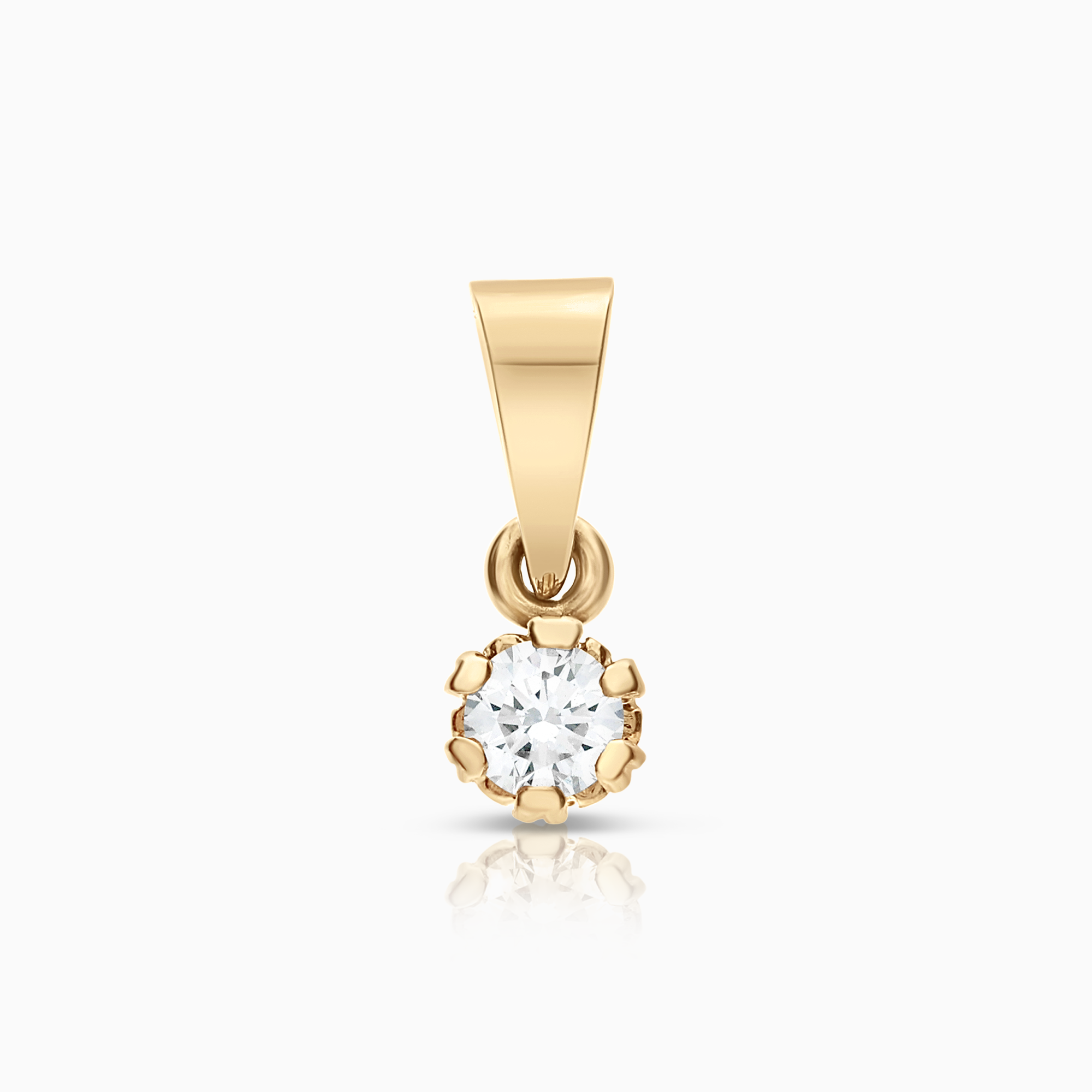 Solitärhänge 0,12ct 18K guld