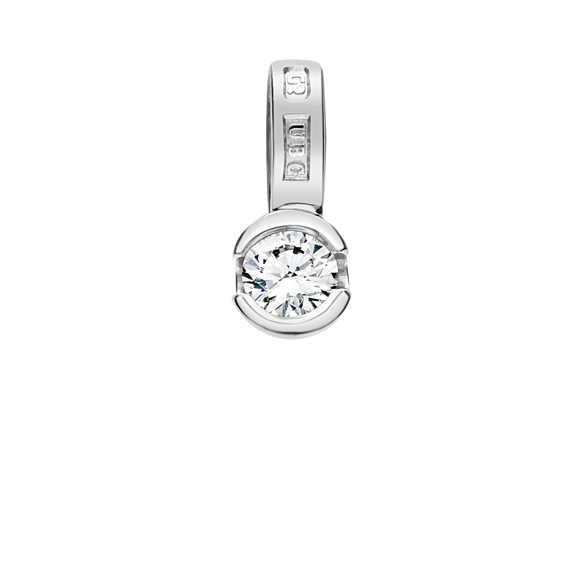 Solitärhänge 0,15ct 18K vitguld