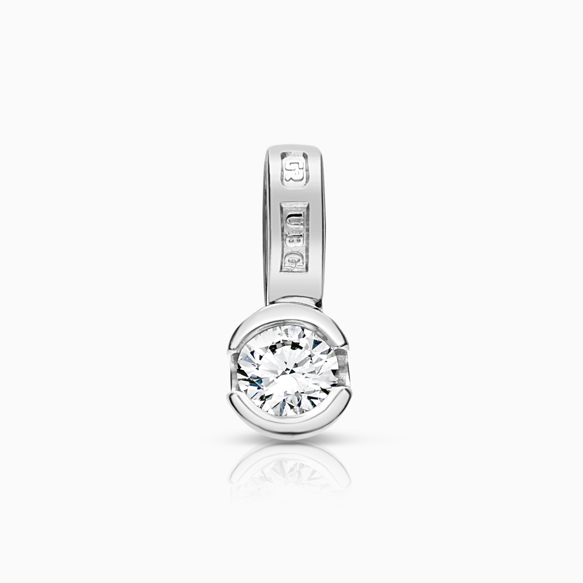 Solitärhänge 0,15ct 18K vitguld