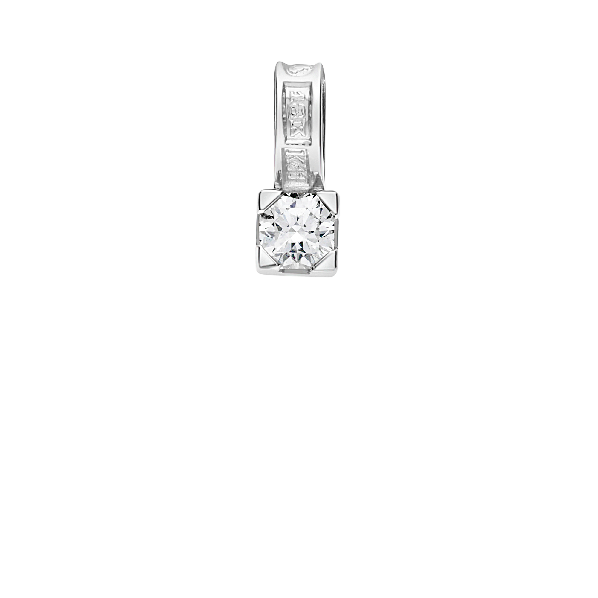 Solitärhänge 0,16ct 18K vitguld