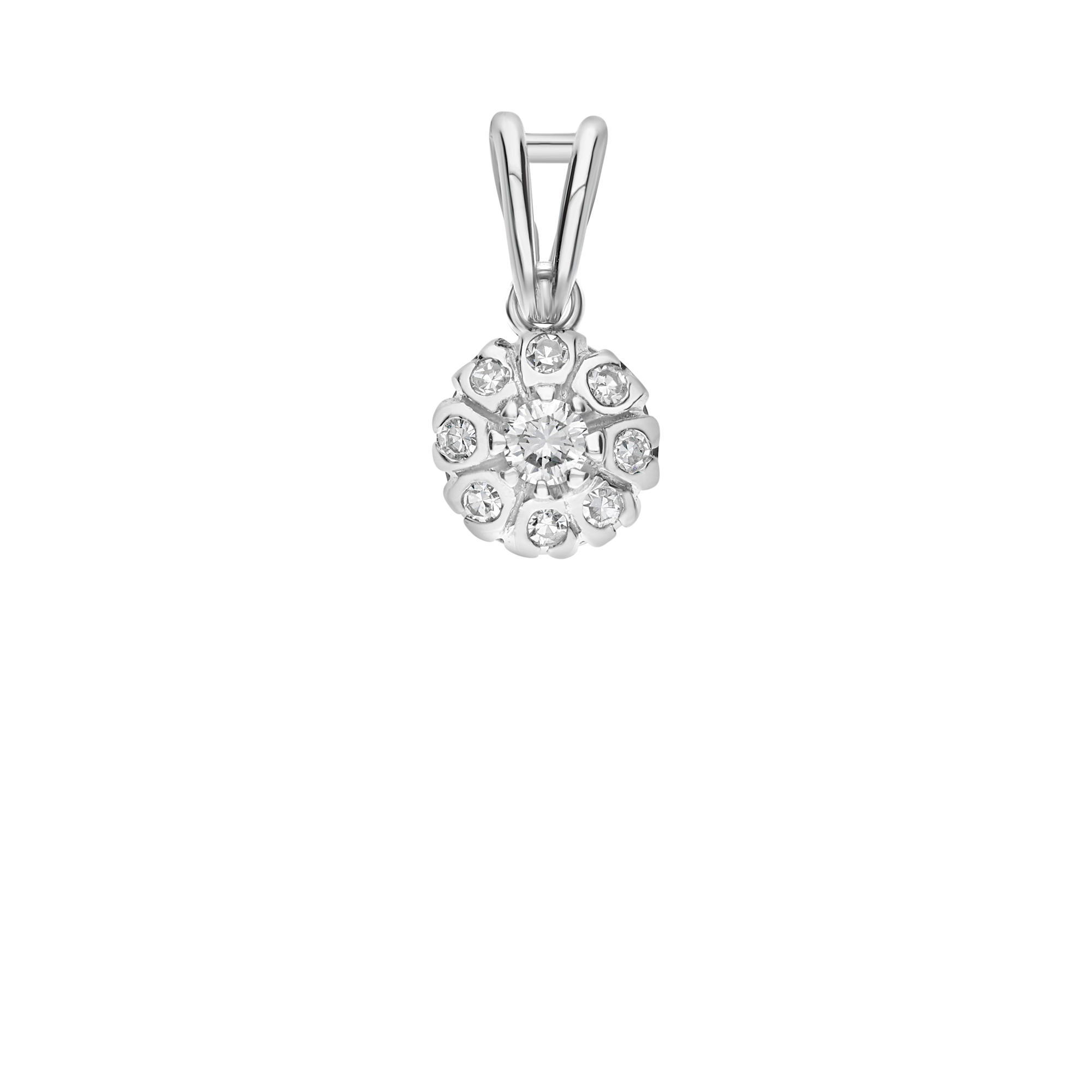 Diamanthänge carmosé 0,21ct 18K vitguld