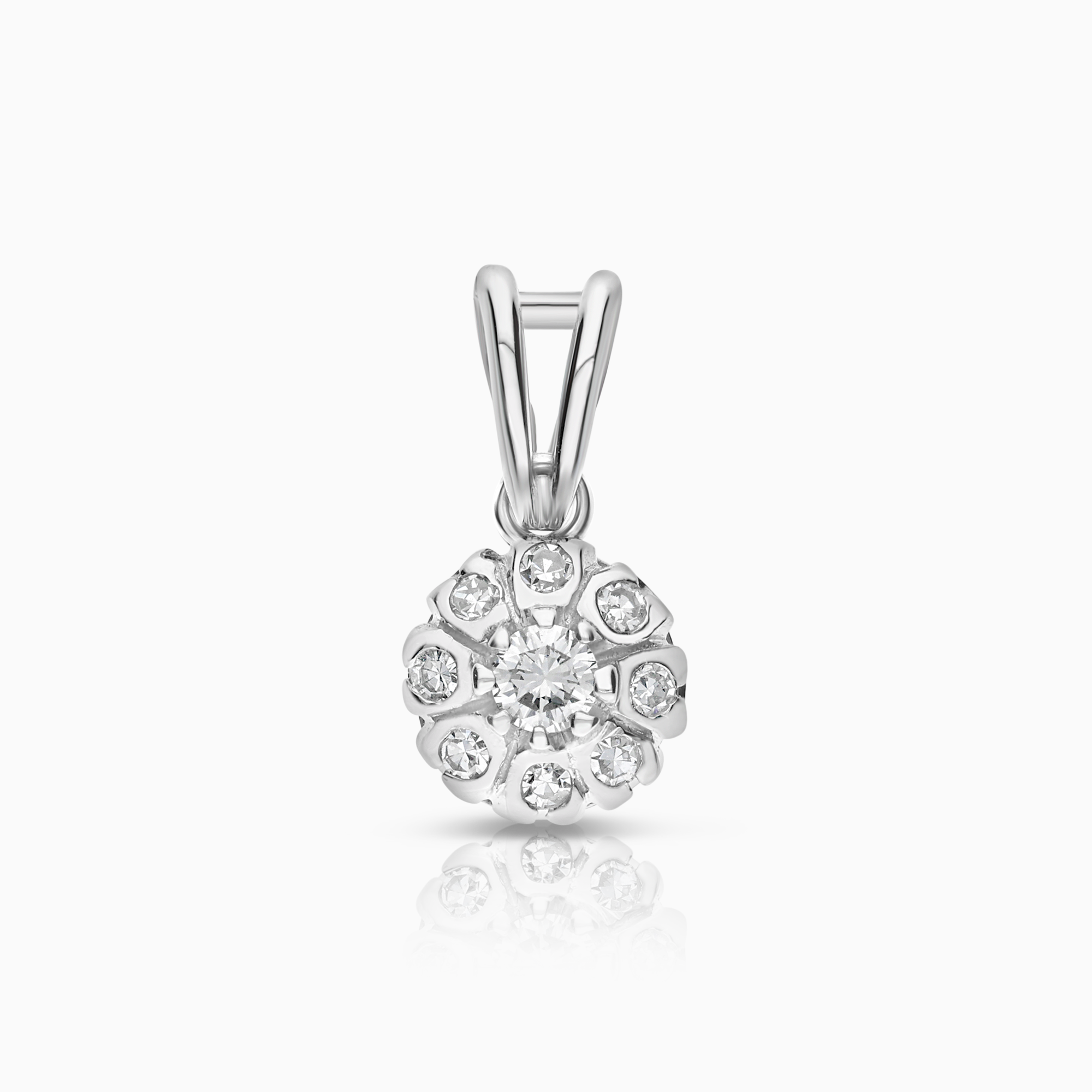Diamanthänge carmosé 0,21ct 18K vitguld