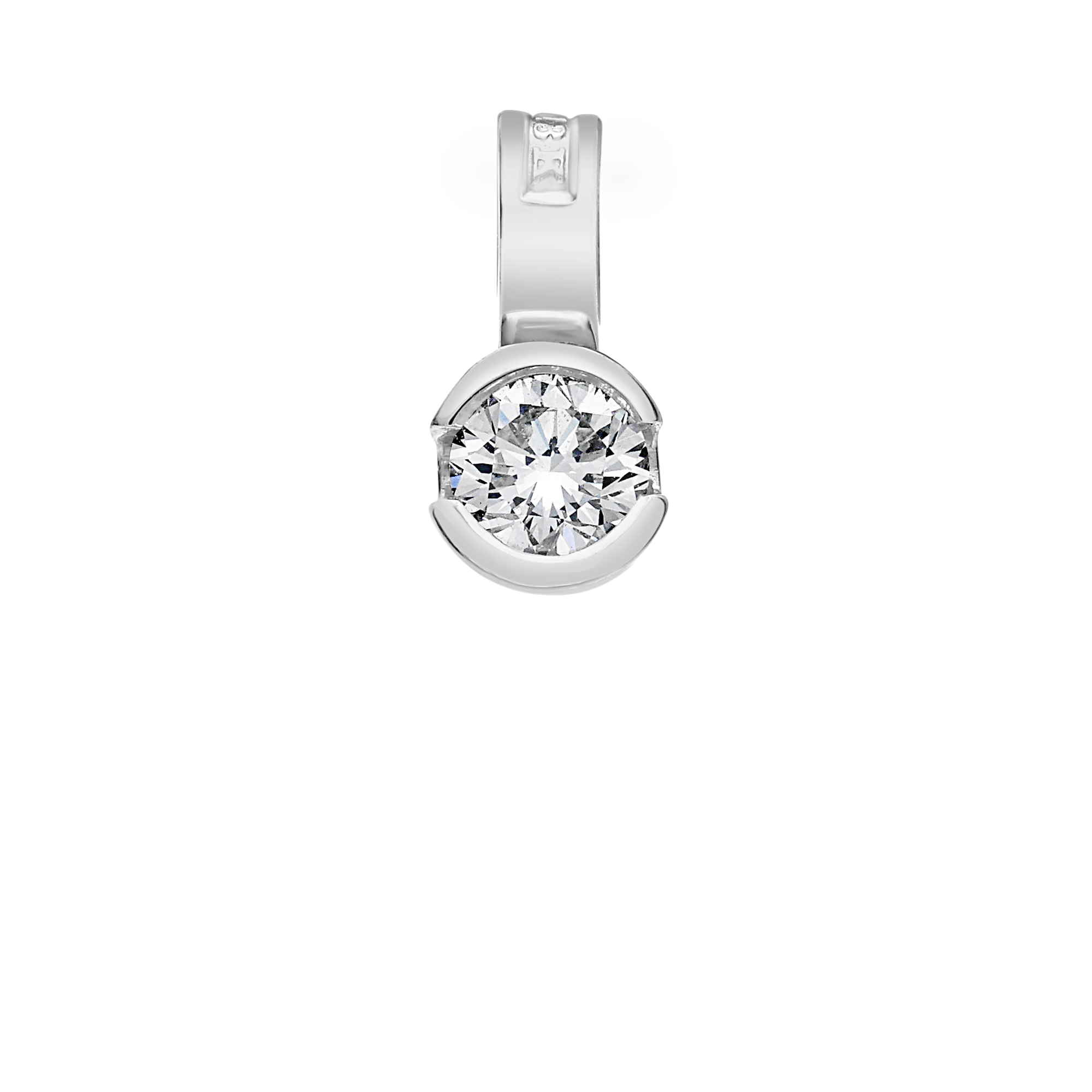 Solitärhänge 0,25ct 18K vitguld