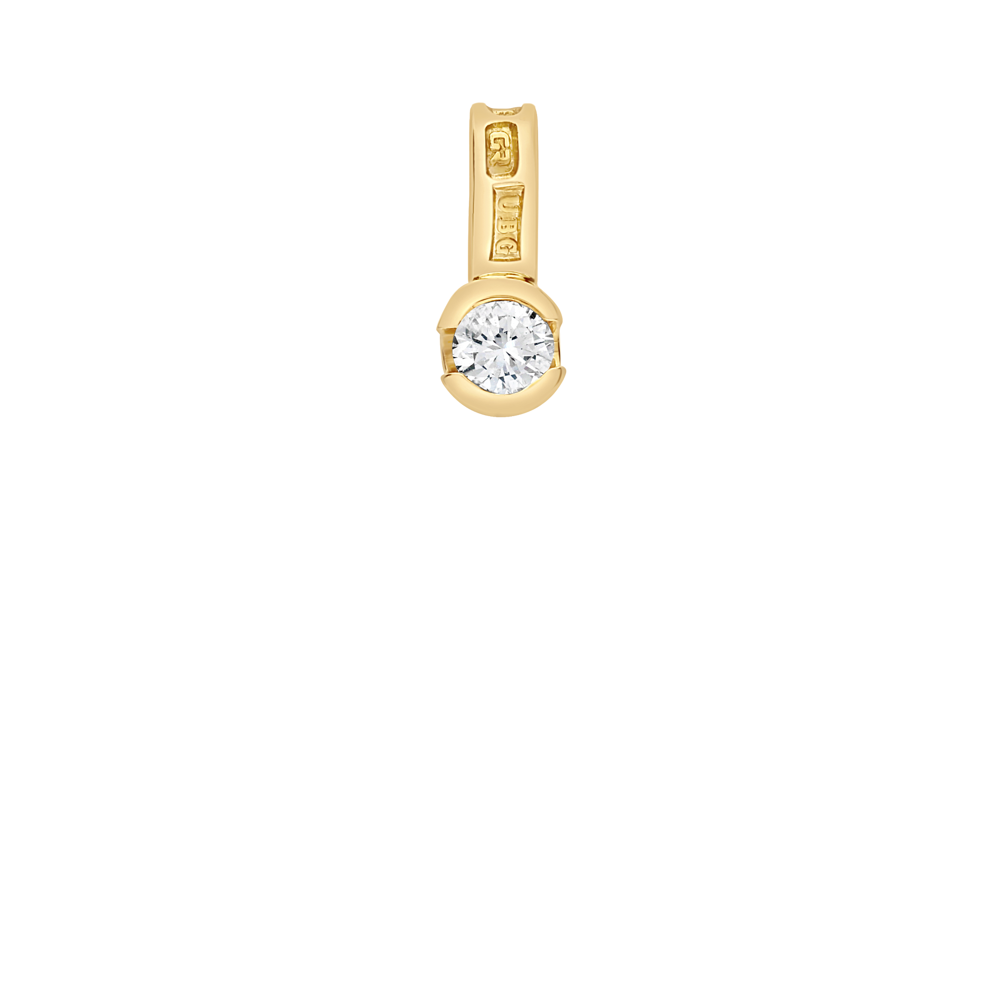 Solitärhänge 0,09ct 18K guld