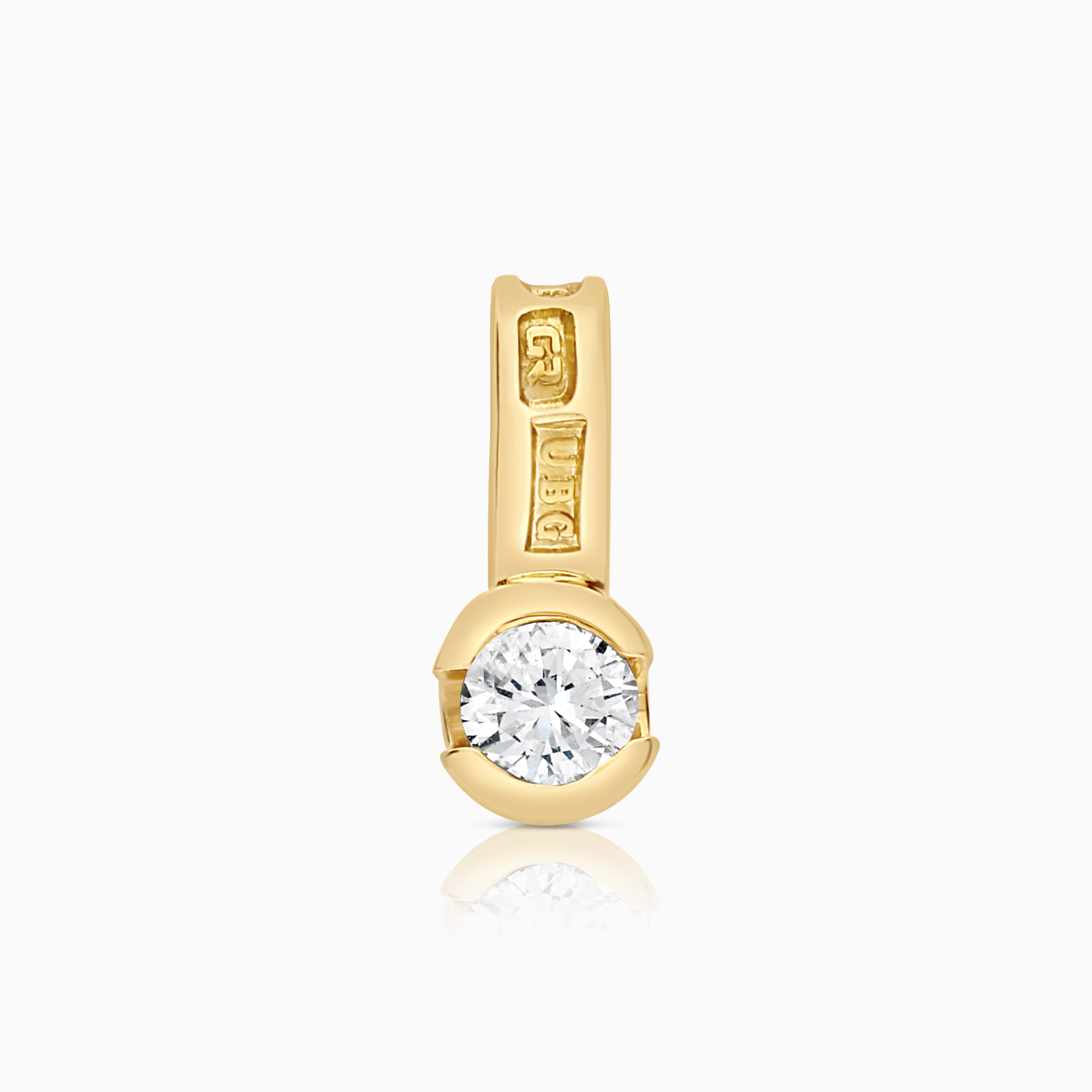 Solitärhänge 0,09ct 18K guld