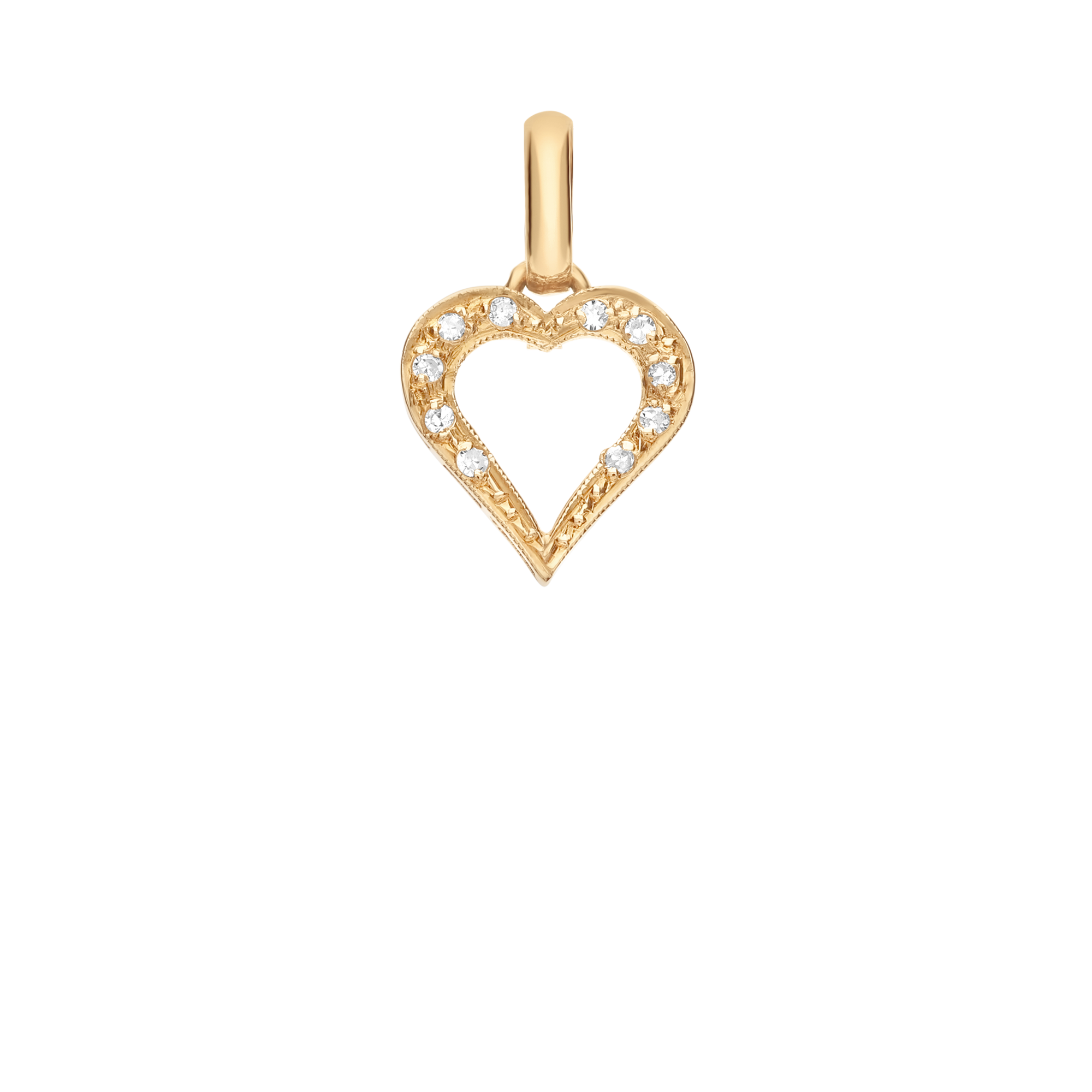 Hjärthänge diamanter 0,08ct 18K guld