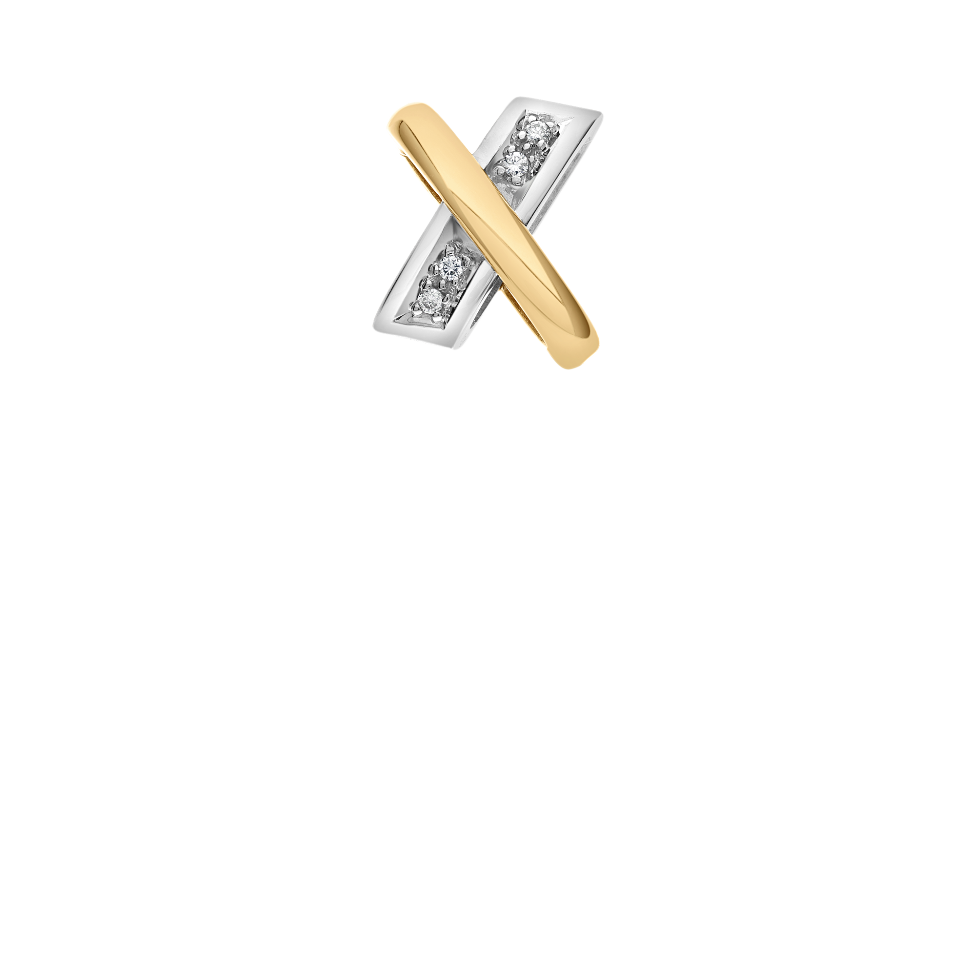 Diamanthänge 0,04ct 18K guld/vitguld