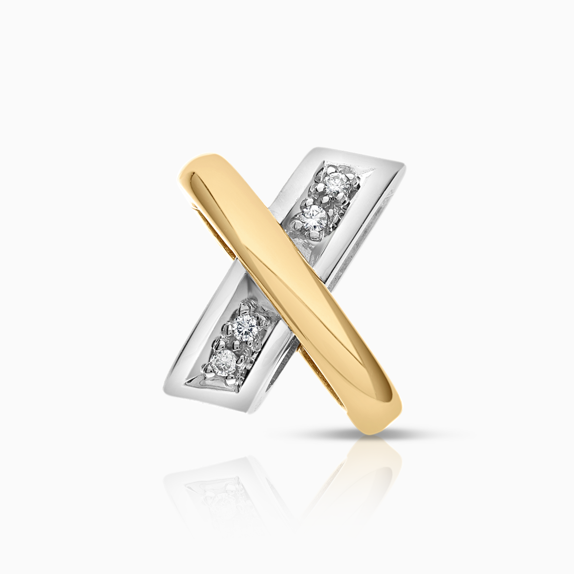 Diamanthänge 0,04ct 18K guld/vitguld